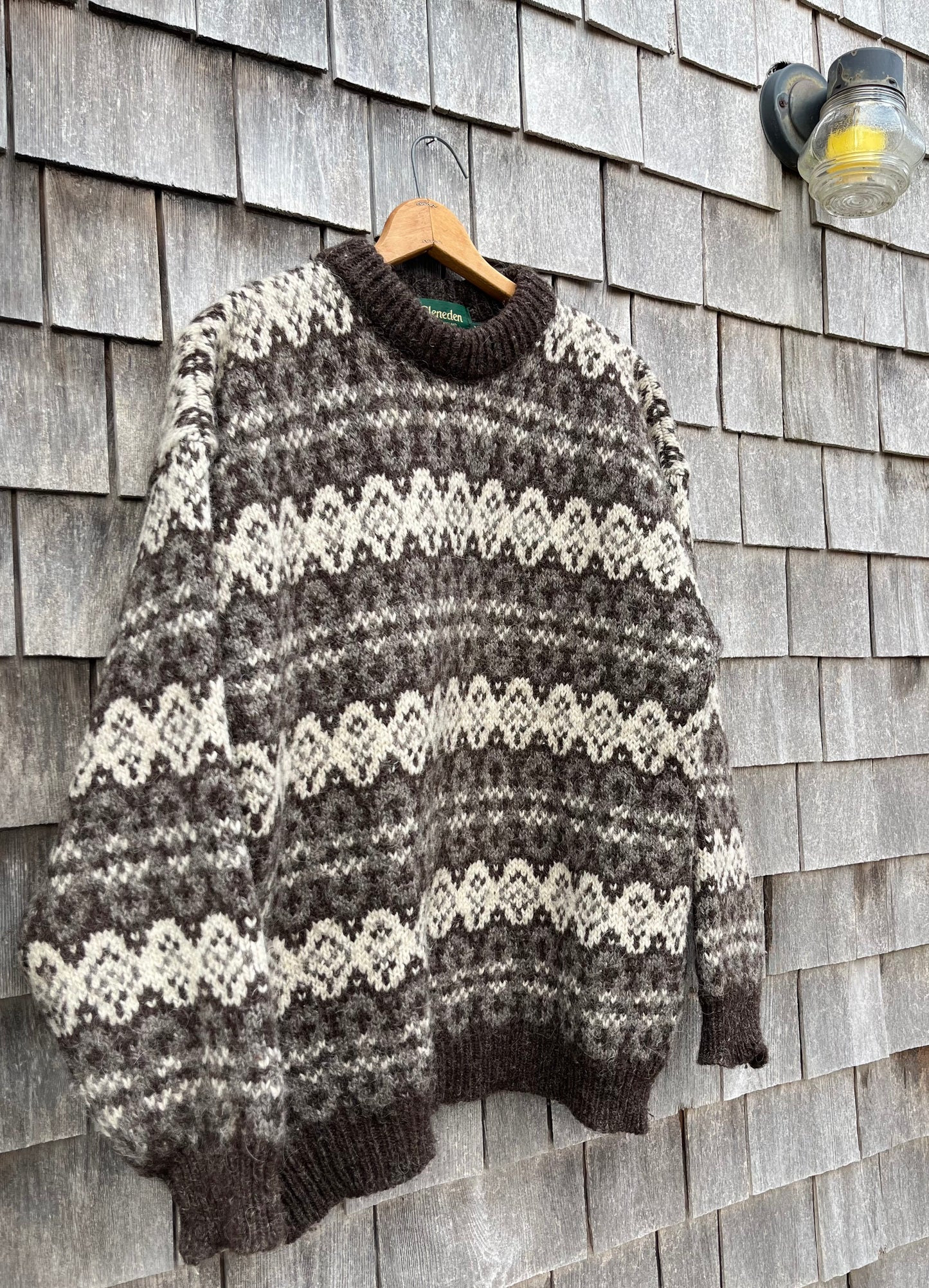 90s Gleneden England Heavyweight Oiled Wool Sweater (XL)