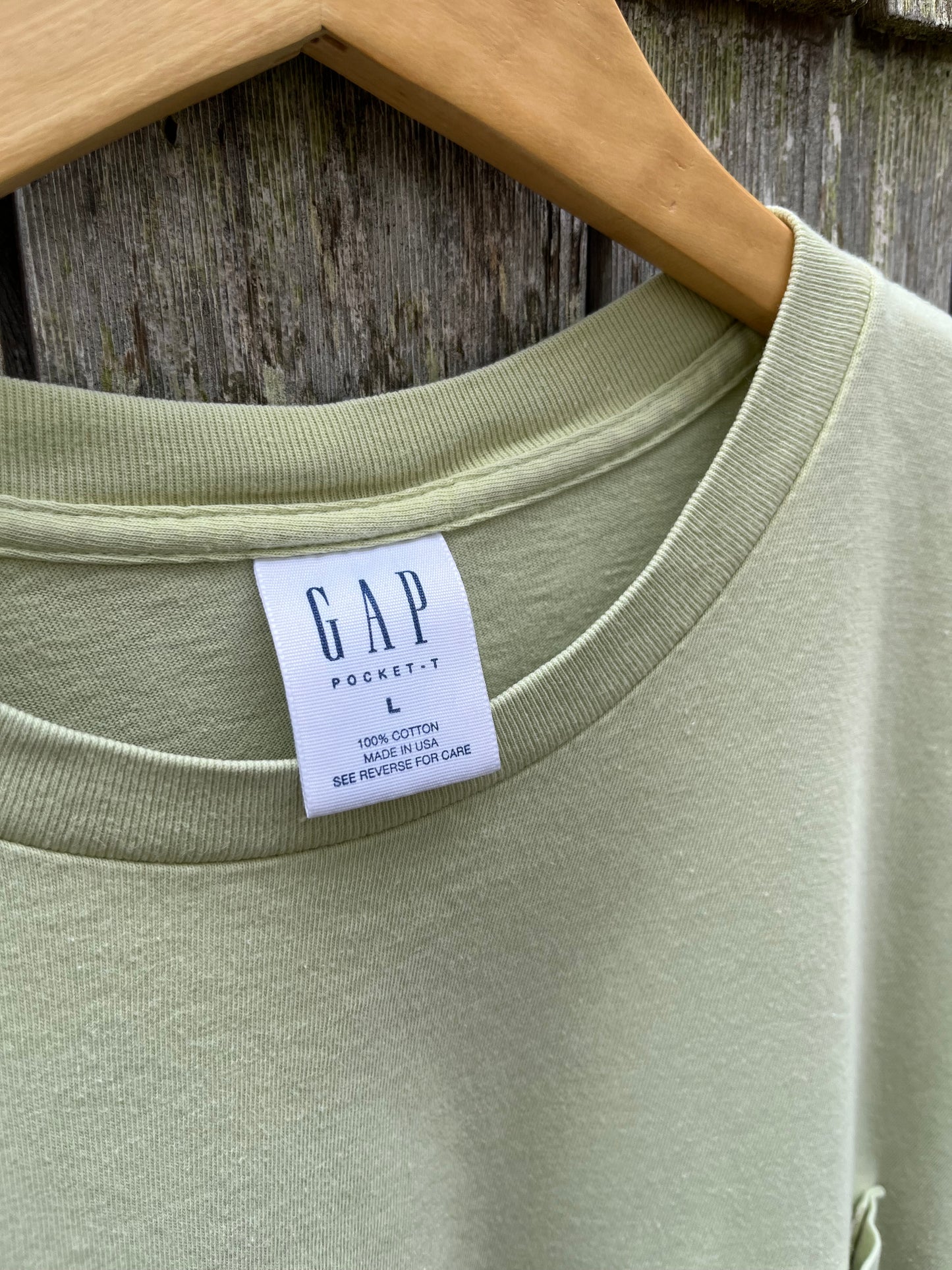 90s GAP Cotton Pocket T-Shirt (L)