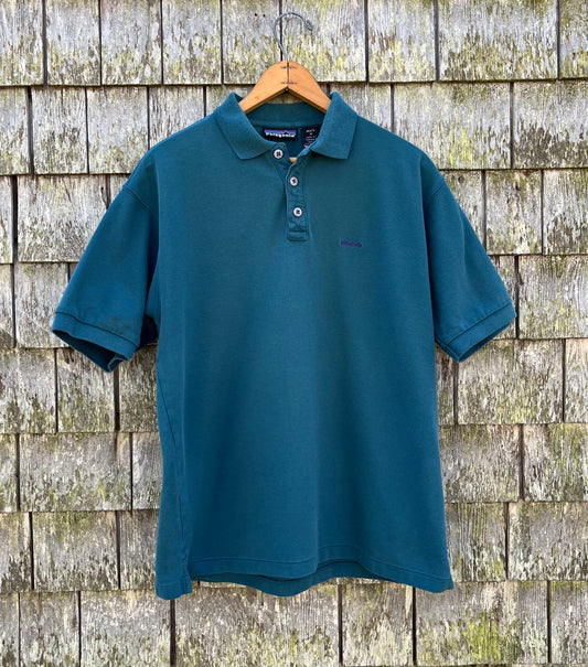 90s Patagonia Cotton Piqué Polo Shirt (M/L)