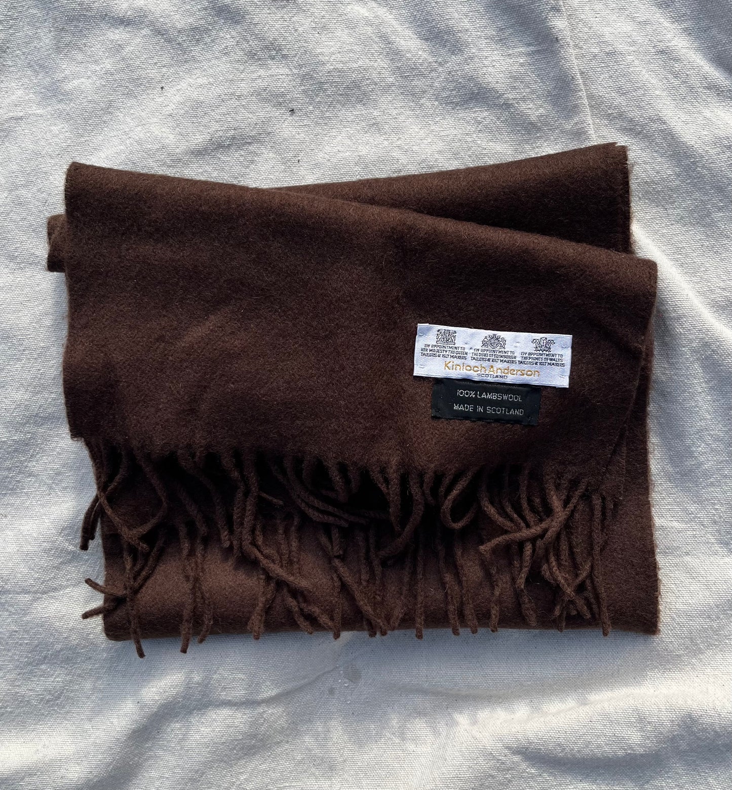 80s Kinloch Anderson of Scotland 100% Lambswool Scarf