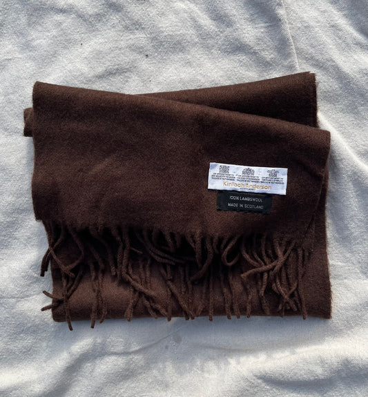 80s Kinloch Anderson of Scotland 100% Lambswool Scarf