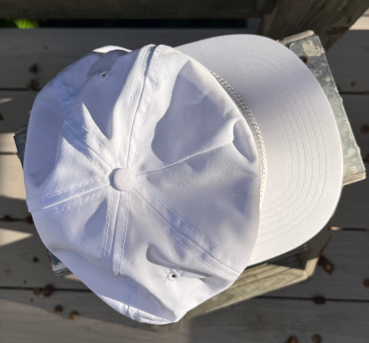 80s Boston Whaler Boats Rope Brim Snapback Cap (OSFA)