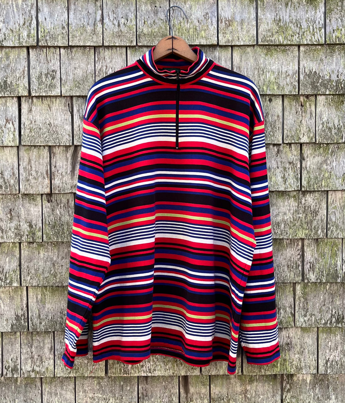 90s J.Crew Cotton Quarter Zip Pullover Shirt (XL)