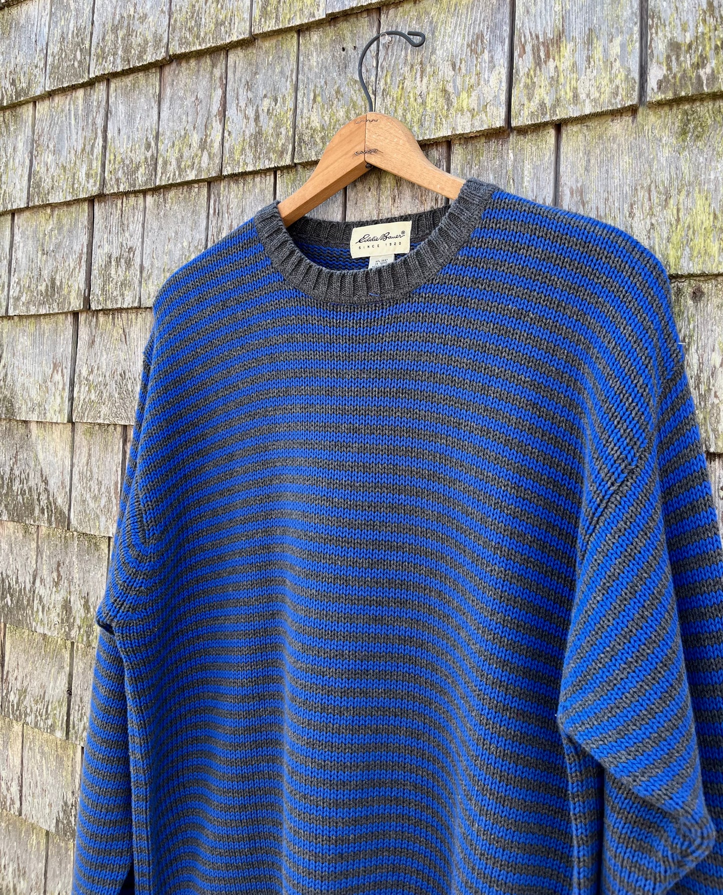 90s Eddie Bauer Crewneck Cotton Knit Sweater (XL)