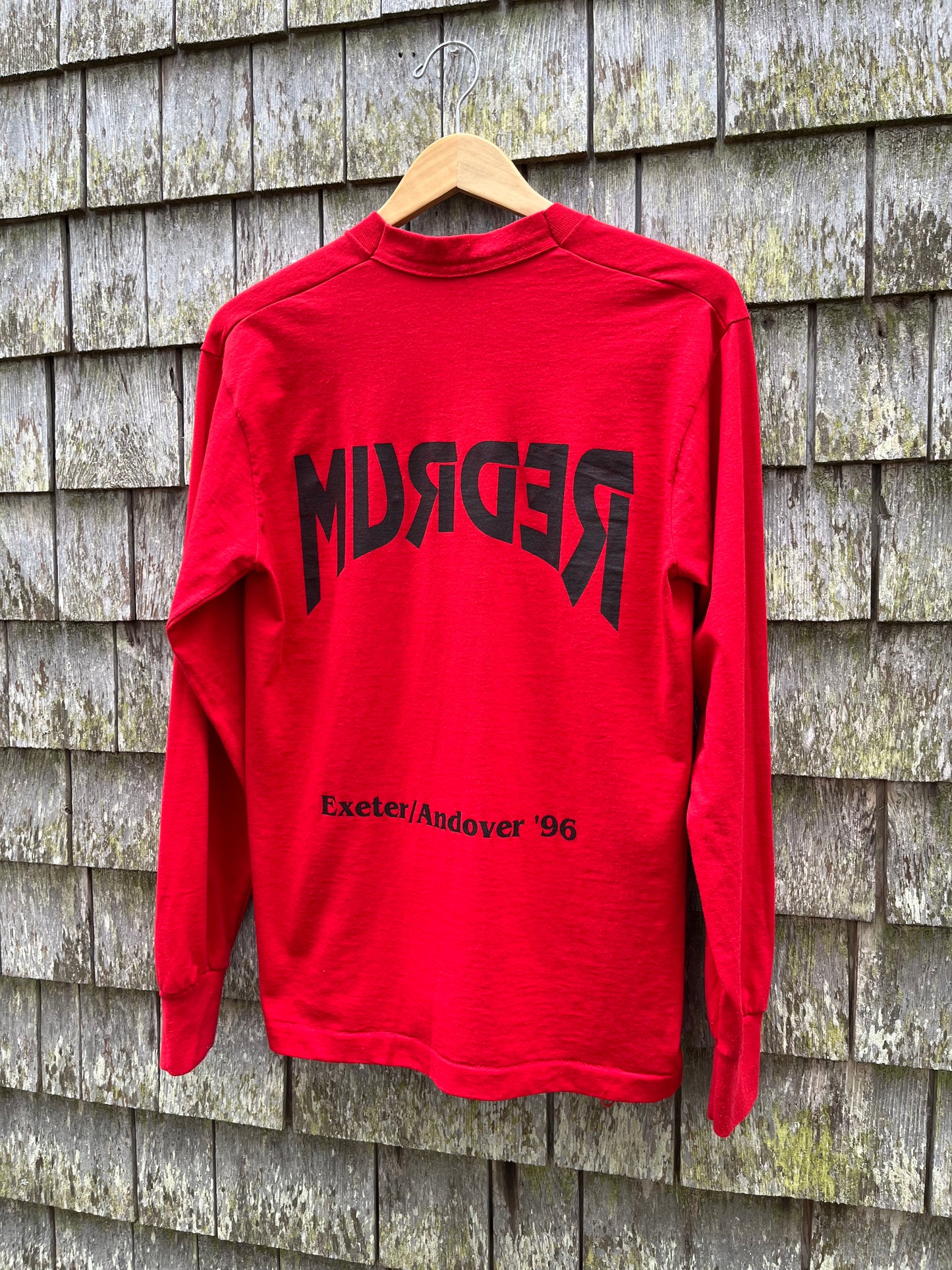 90s Redrum Phillips Academy Andover / Exeter Rivalry Game Long Sleeve T-Shirt (M)