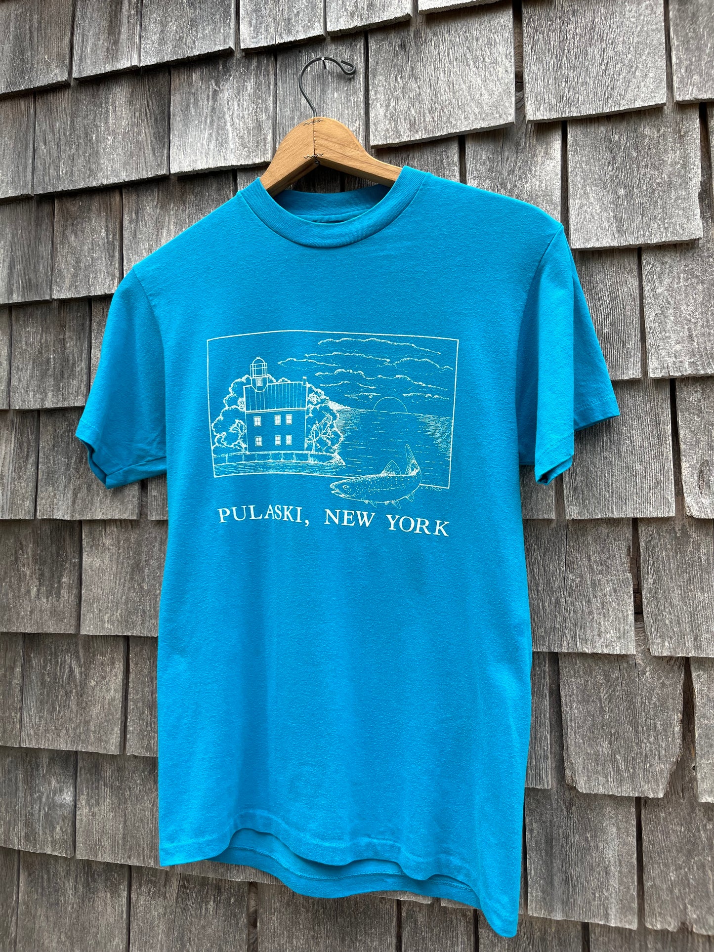 90s Pulaski New York Salmon Fishing T-Shirt (S/M)