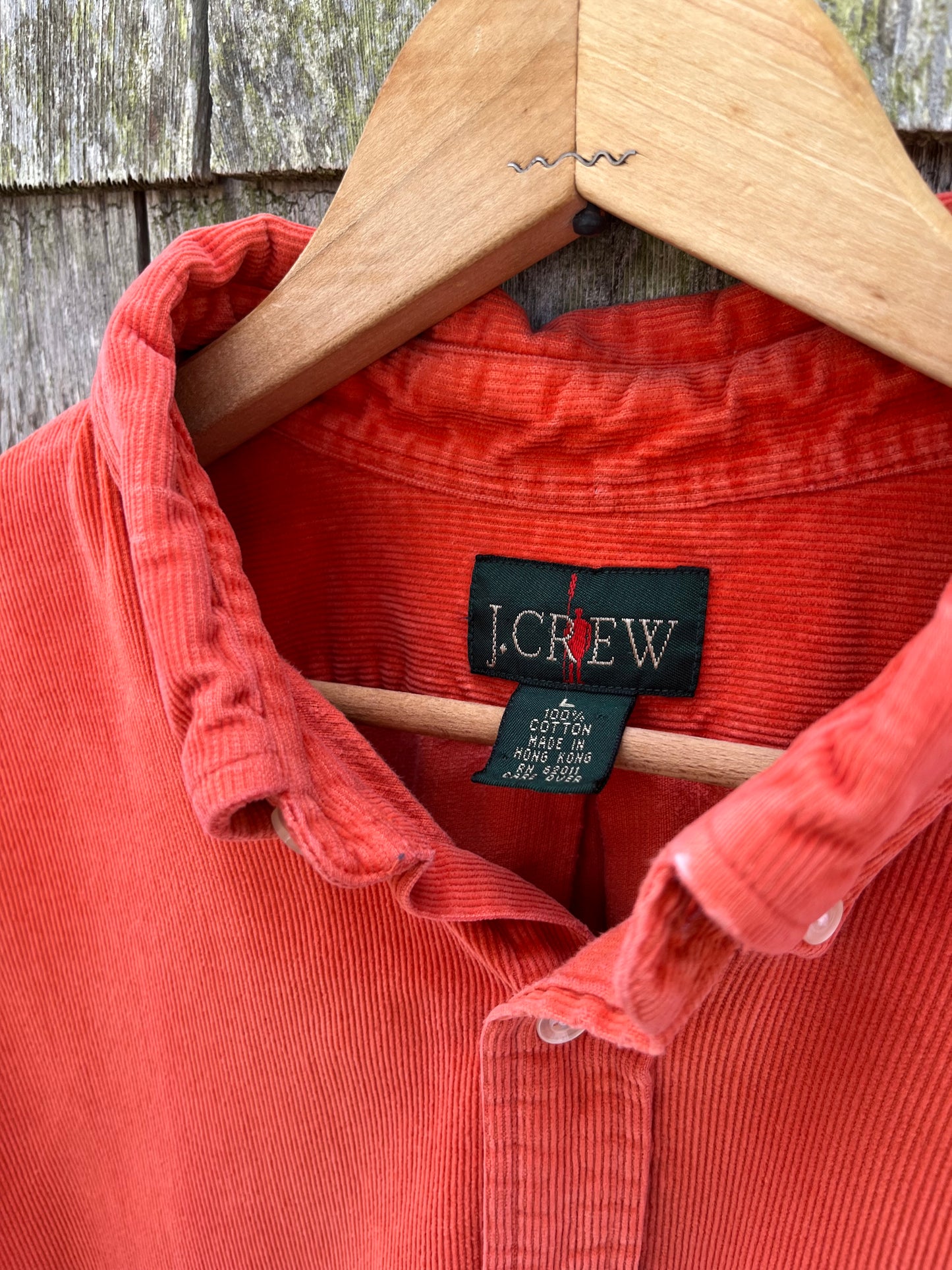 90s J.Crew Corduroy Button Down Shirt (L/XL)