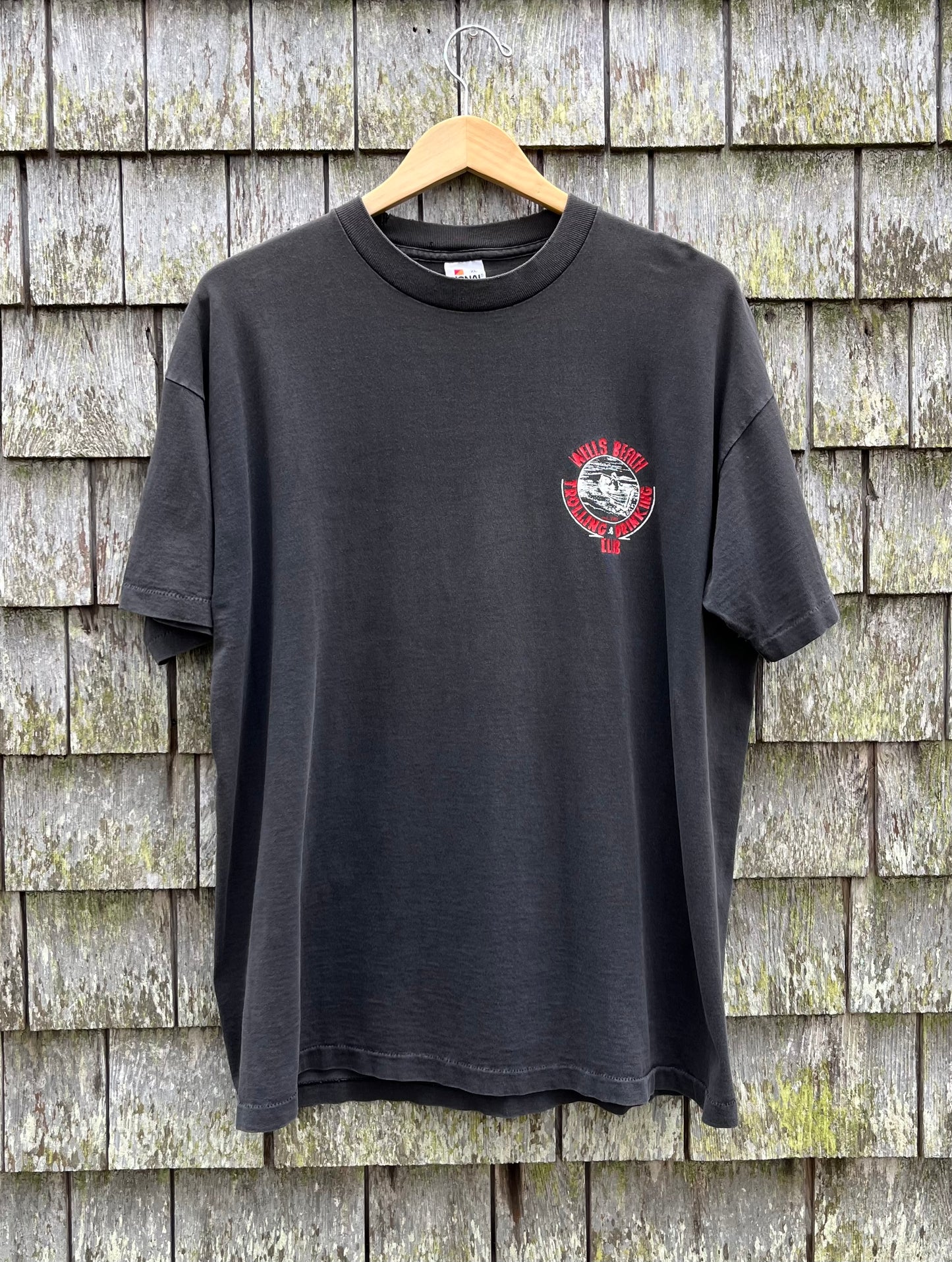 90s Well Beach Maine ‘Trolling & Drinking Club’ T-Shirt (L)