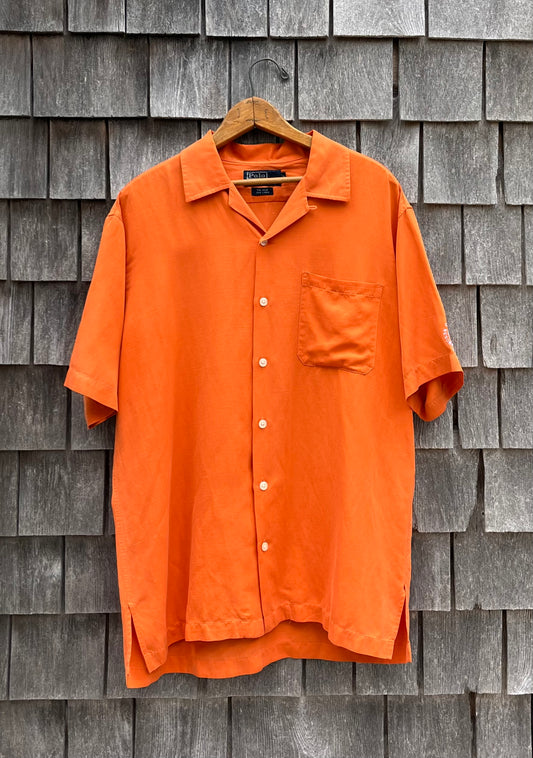 90s Polo Ralph Lauren Ocean Edge Golf Club & Resort Loop Collar Camp Shirt (XL)