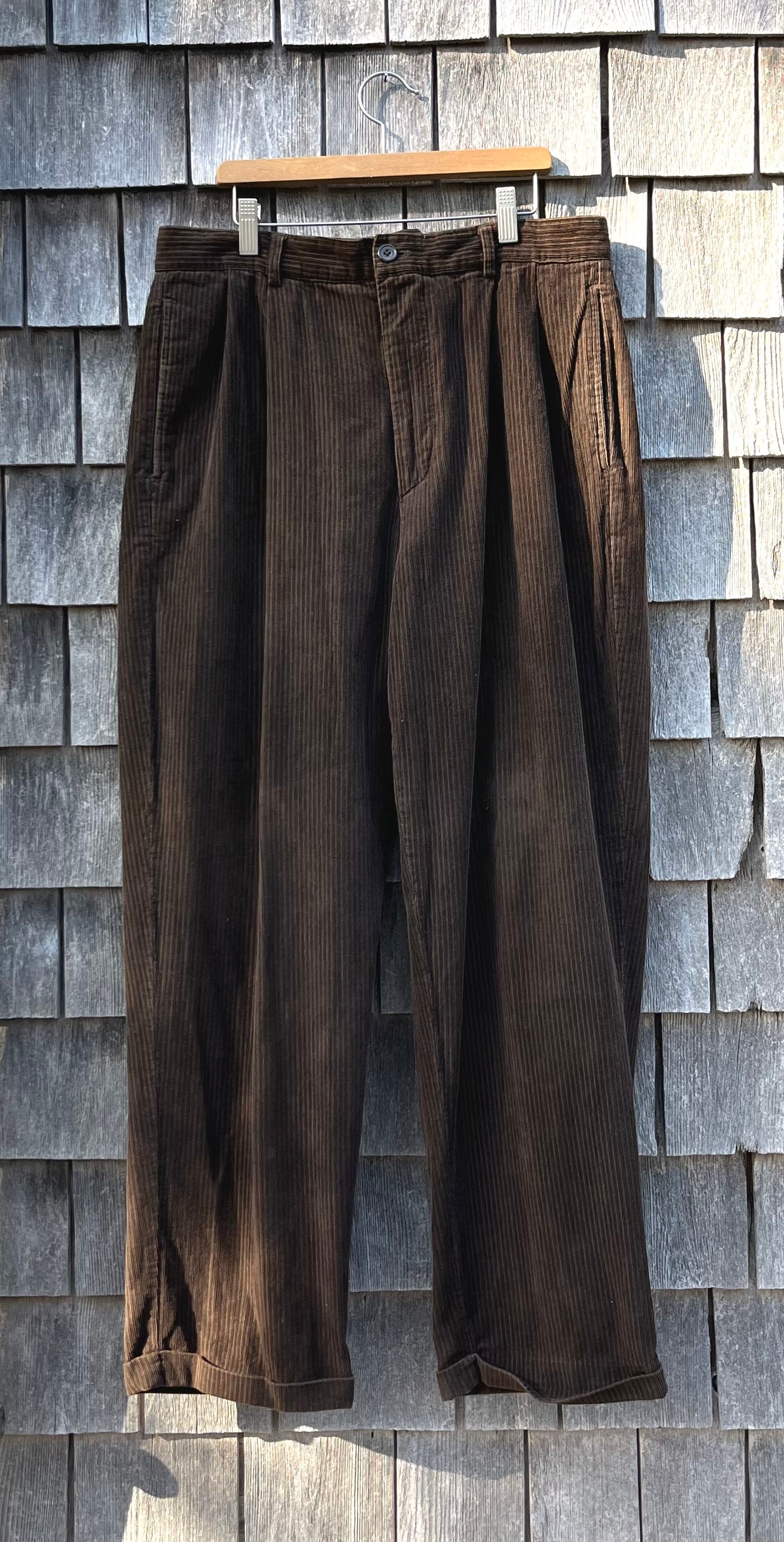 90s Structure Textured Corduroy Pants (34/30)