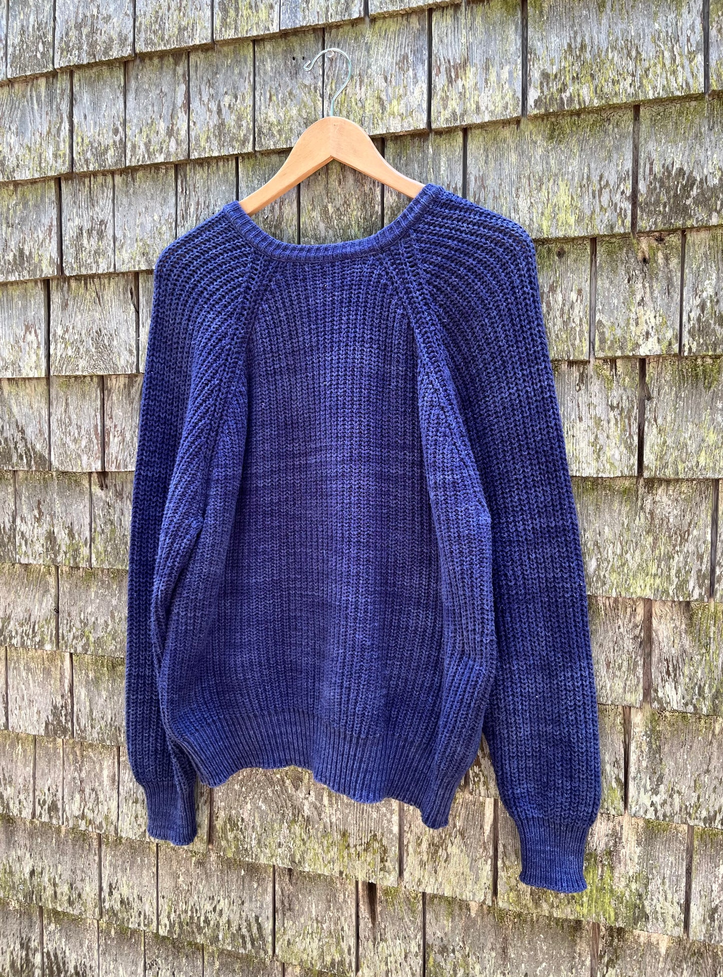 90s L.L. Bean ‘Blue Jean’ Cotton Knit Sweater (S/M)