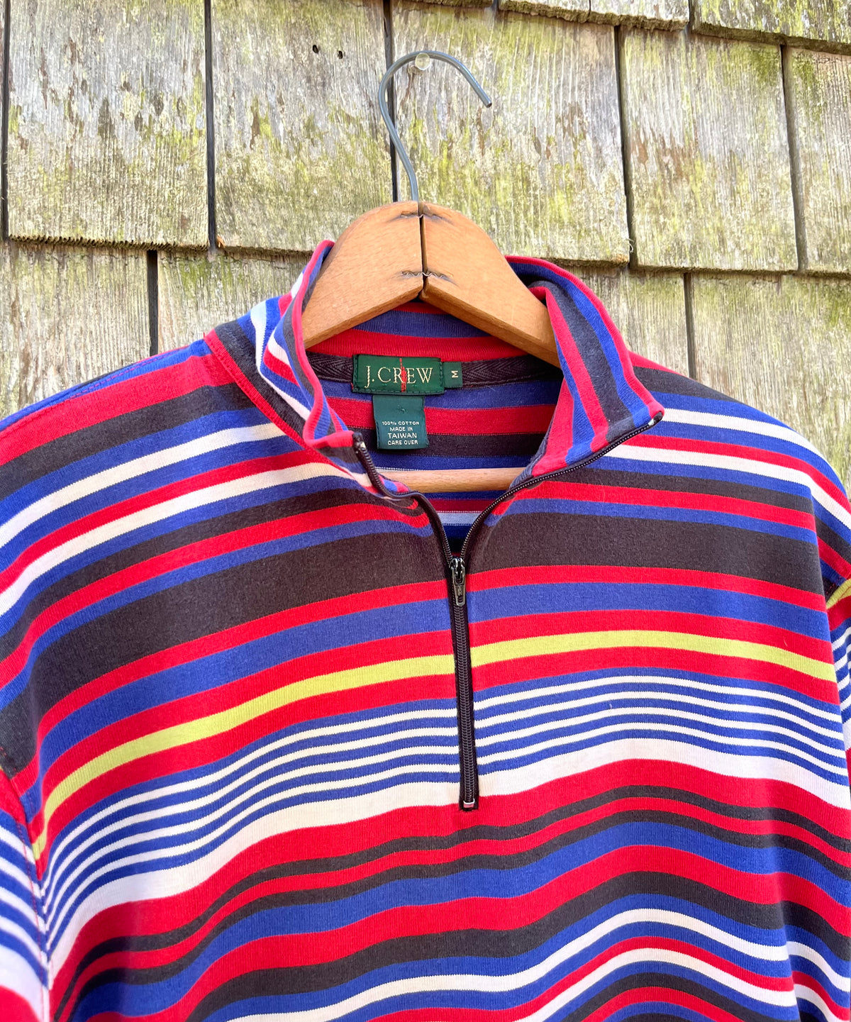 90s J.Crew Cotton Quarter Zip Pullover Shirt (M/L)