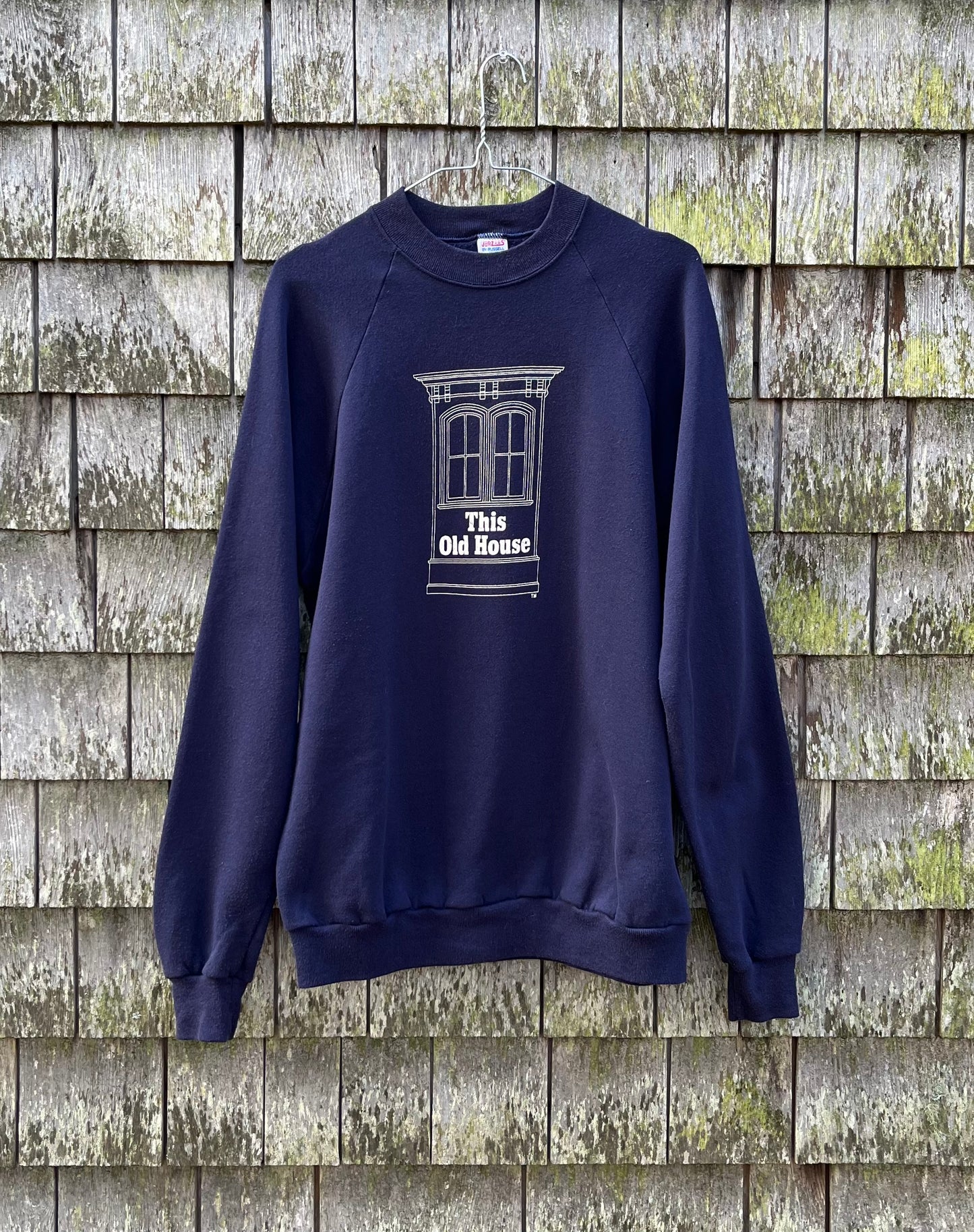 80s This Old House Raglan Sleeve Crewneck Sweatshirt (L)