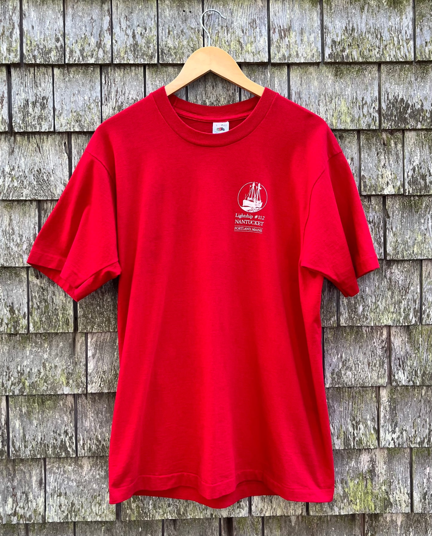 80s Lightship #112 Nantucket Portland Maine T-Shirt (L)
