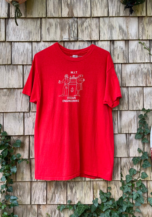 70s Massachusetts Institute of Technology Ocean Engineering T-Shirt (M)