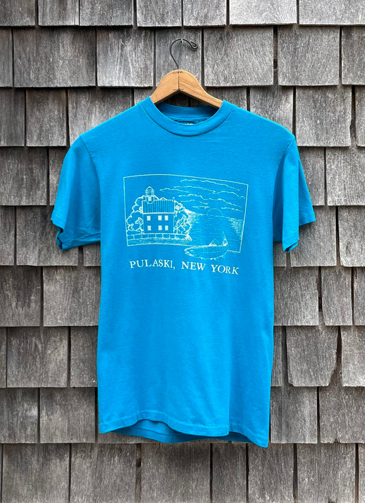 90s Pulaski New York Salmon Fishing T-Shirt (S/M)