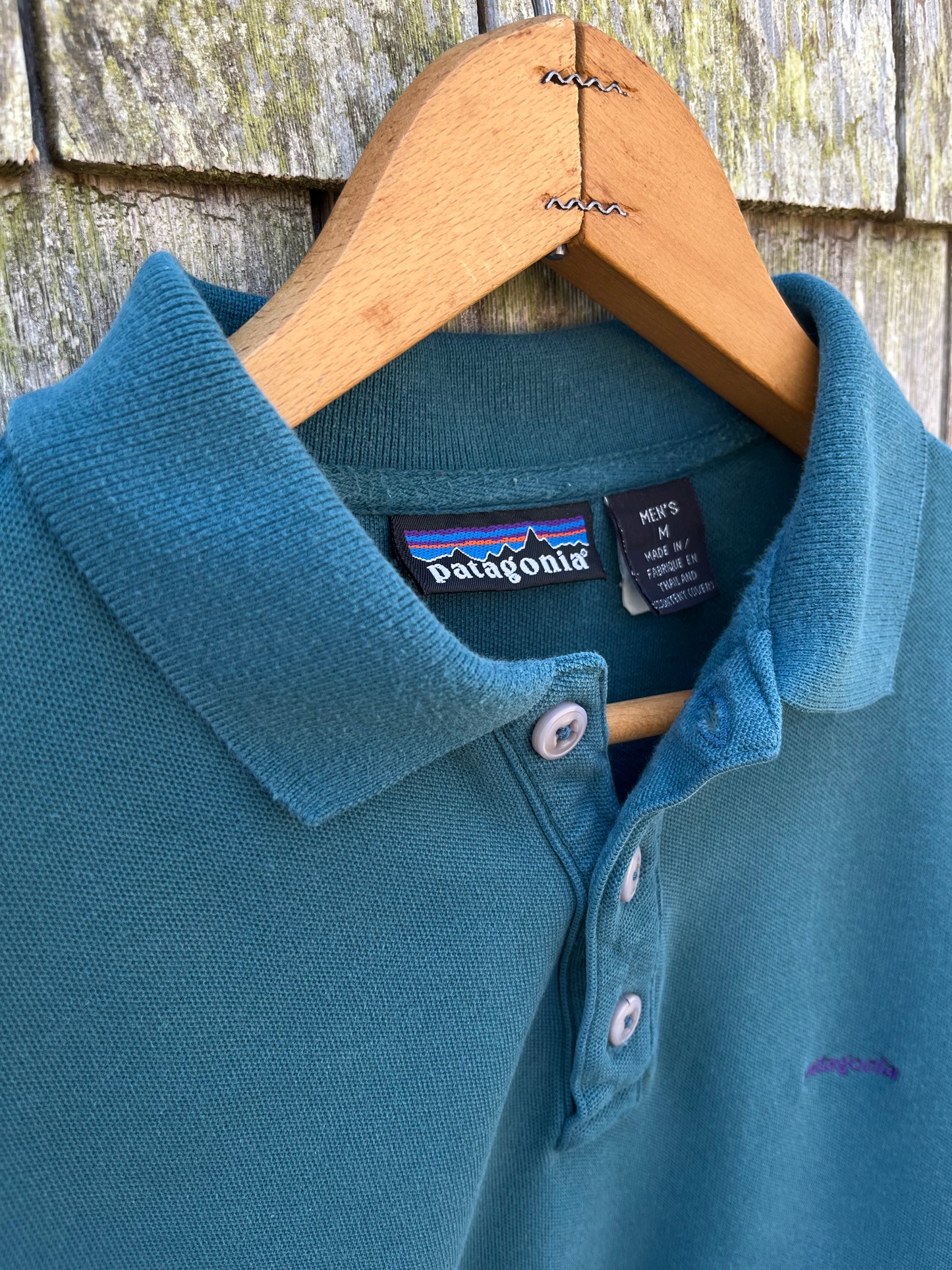 90s Patagonia Cotton Piqué Polo Shirt (M/L)