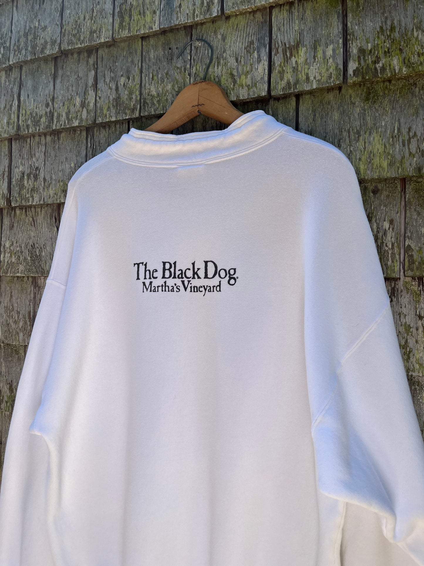 90s The Black Dog Martha’s Vineyard Louie Collar Sweatshirt (XL)