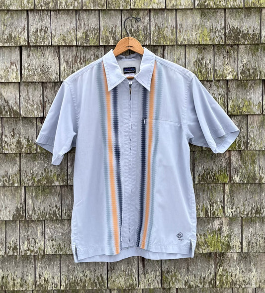00s Patagonia Rhythm Short Sleeve Full Zip Front Shirt (S/M)
