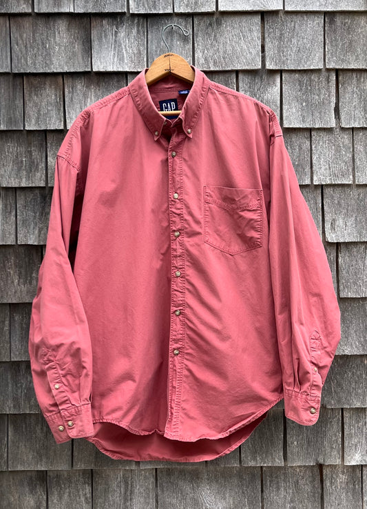90s GAP Lightweight Cotton Button Down Shirt (XL)