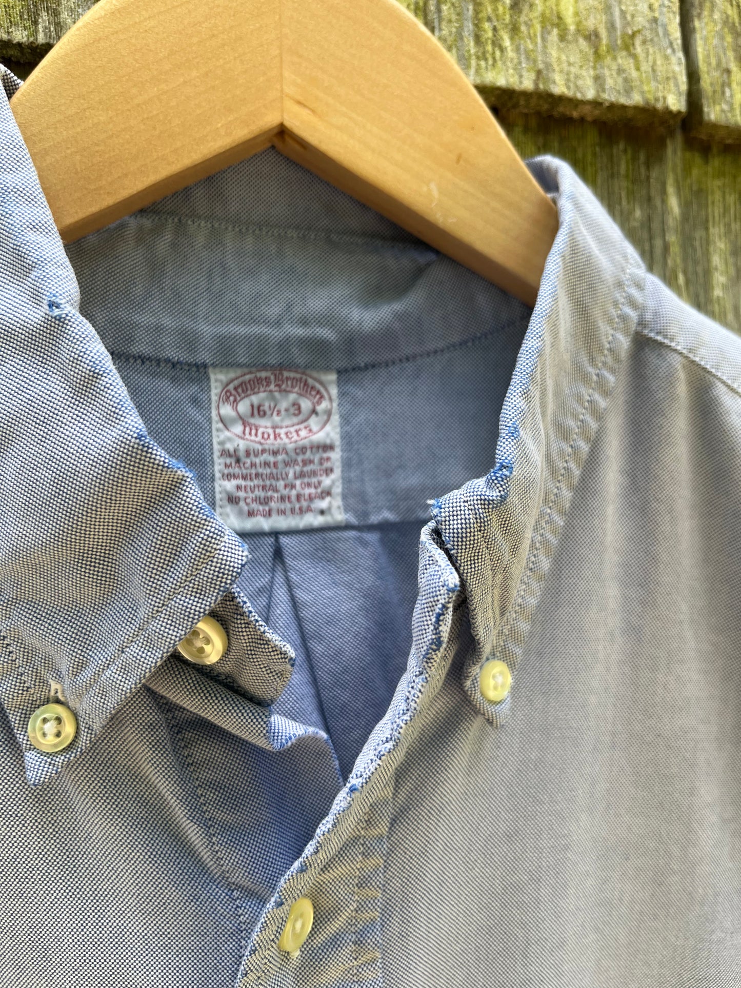 90s Brooks Brothers Cotton Oxford Cloth Button Down Shirt (L)