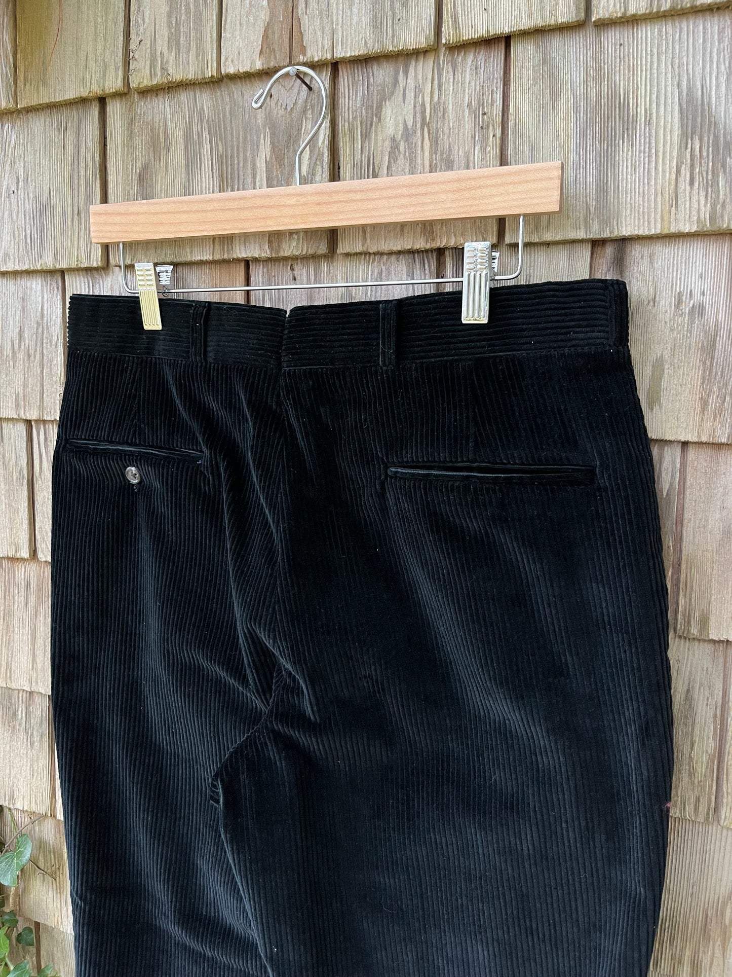 90s Corbin Wide Wale Corduroy Flat Front Trousers (32/29)