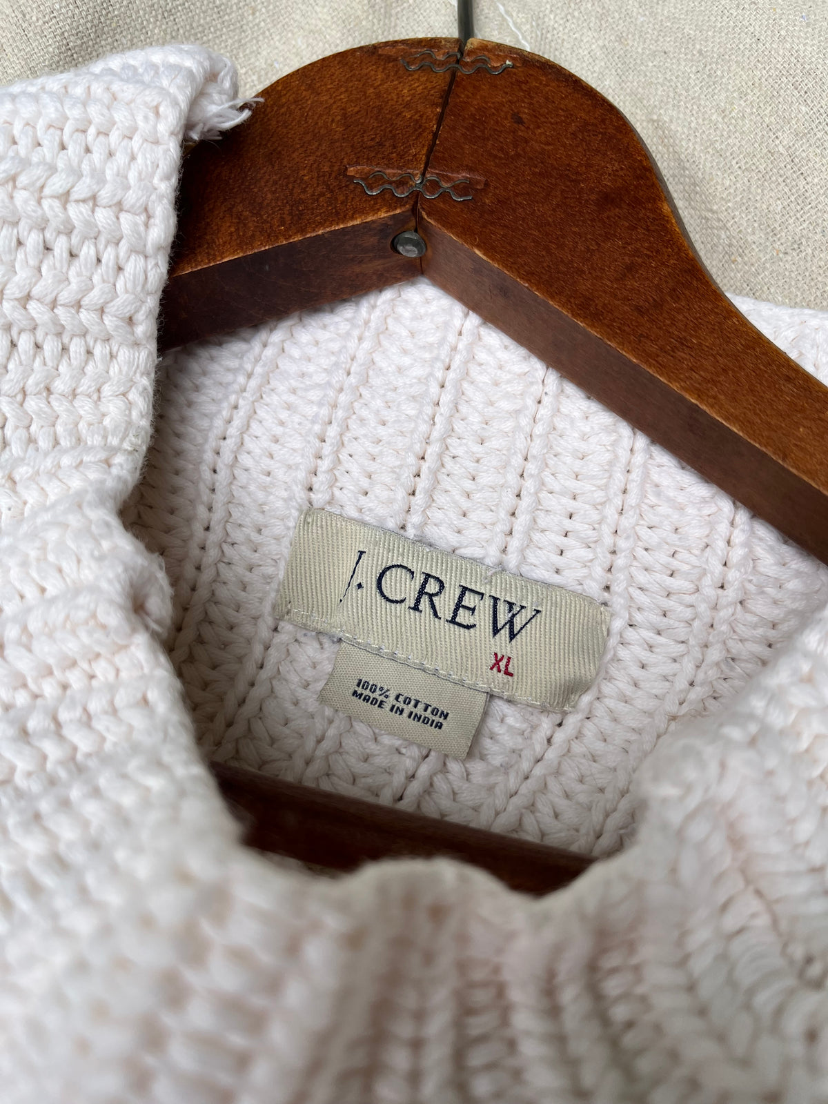 00s J.Crew Chunky Cotton Knit Sweater (XL)