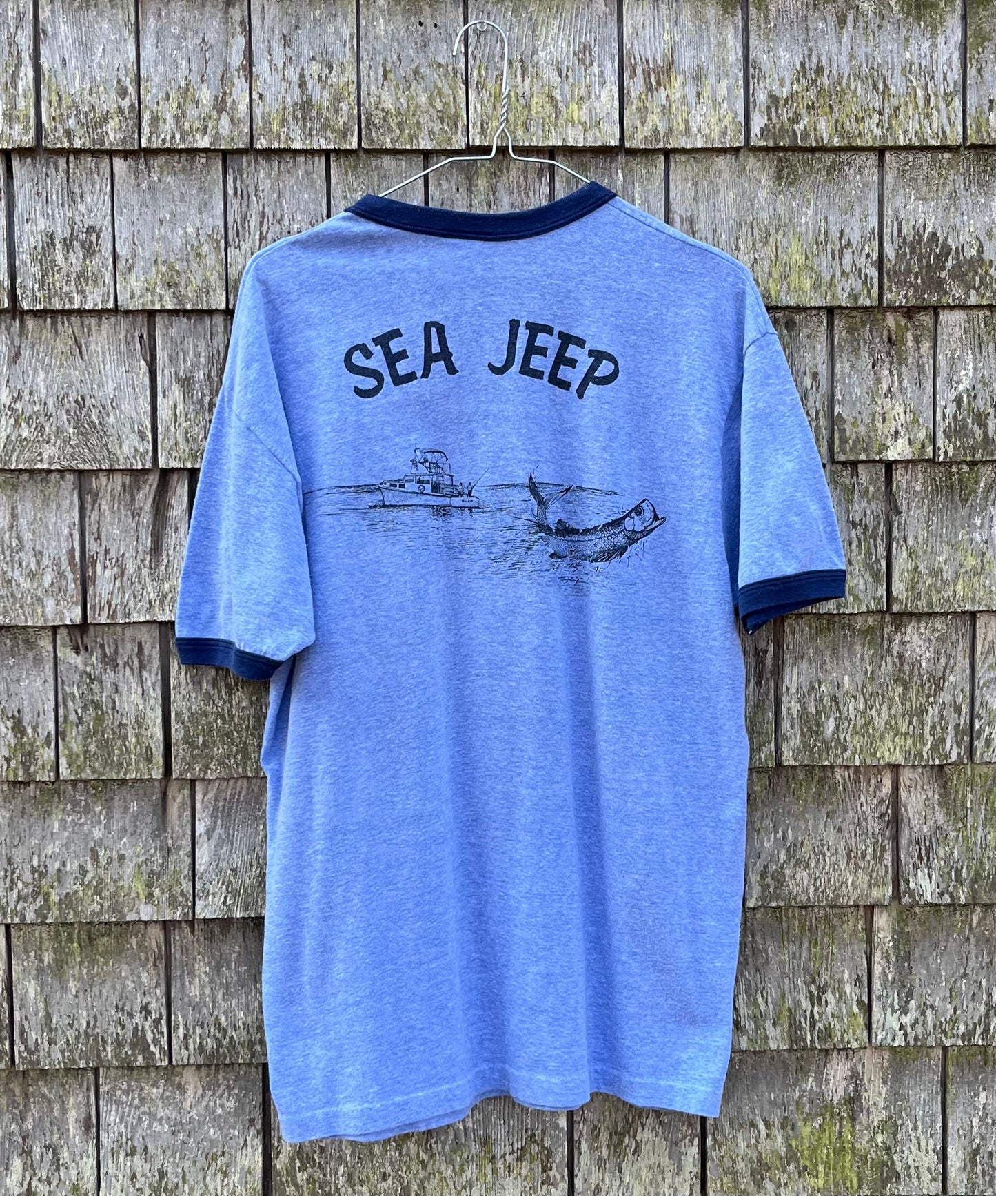 80s Anna Maria Island Sea Jeep Ringer T-Shirt (M/L)