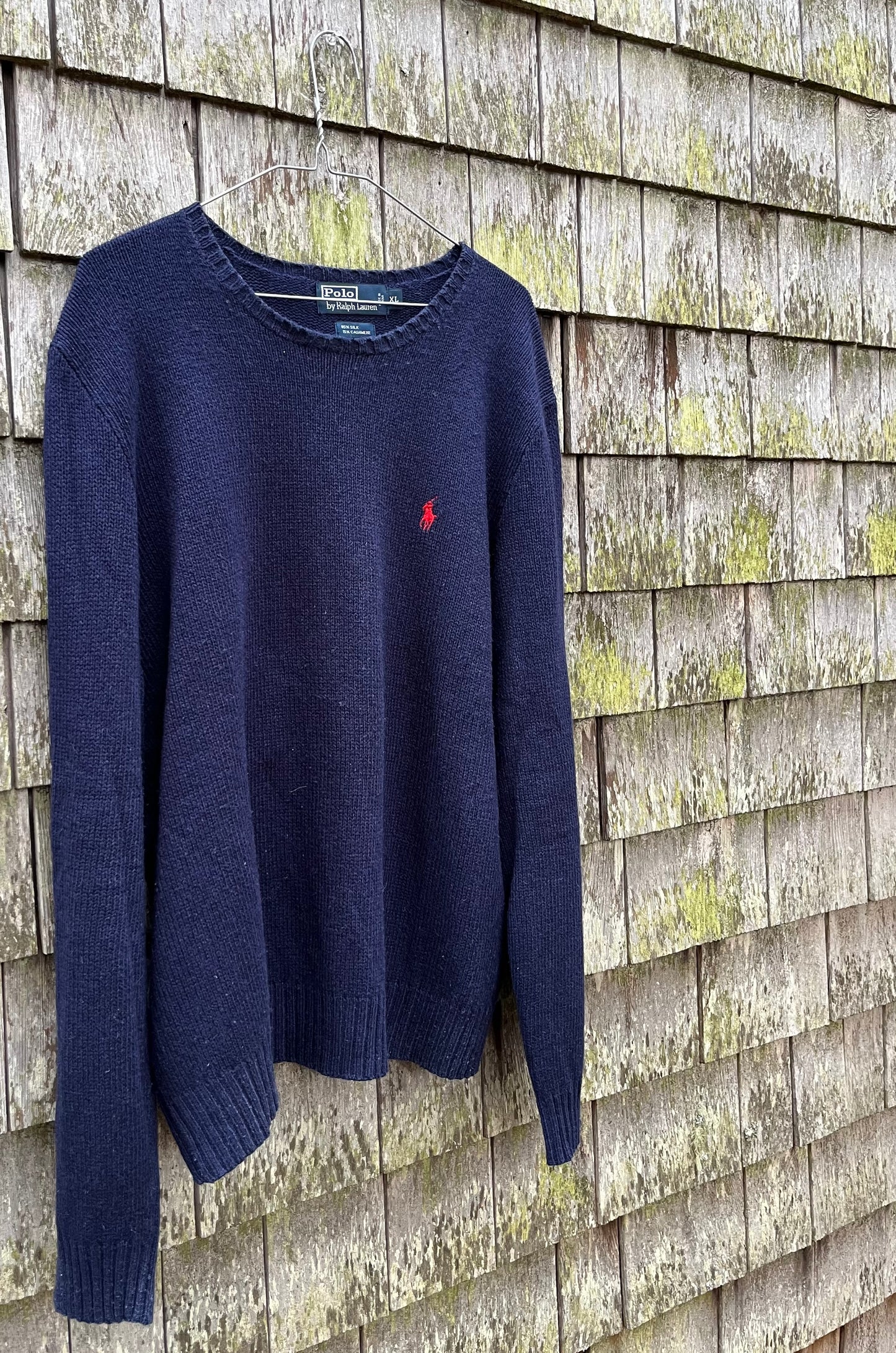 90s Polo Ralph Lauren Silk & Cashmere Knit Sweater (XL)