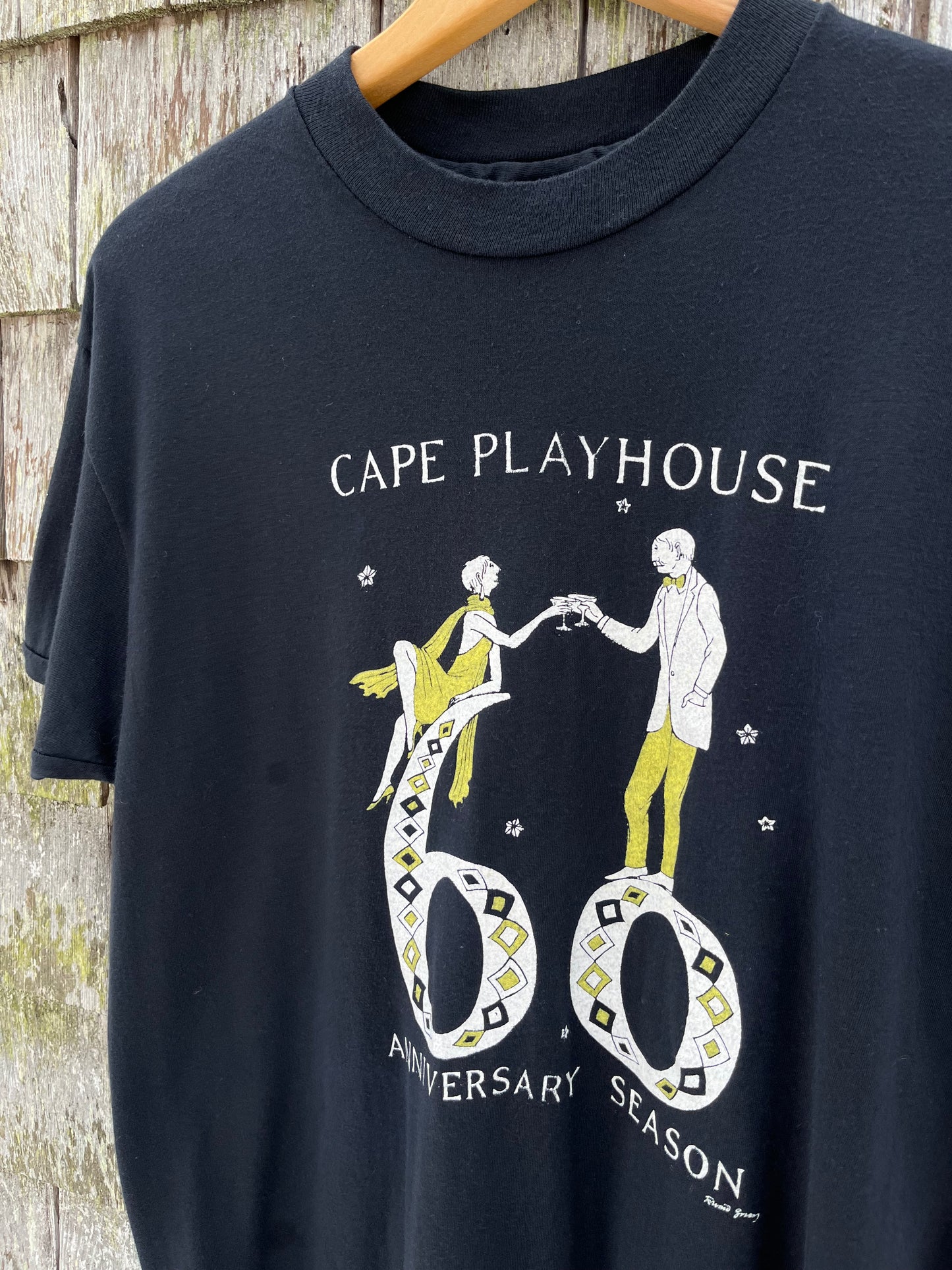 80s Edward Gorey Cape Playhouse 60th Anniversary T-Shirt (S/M)