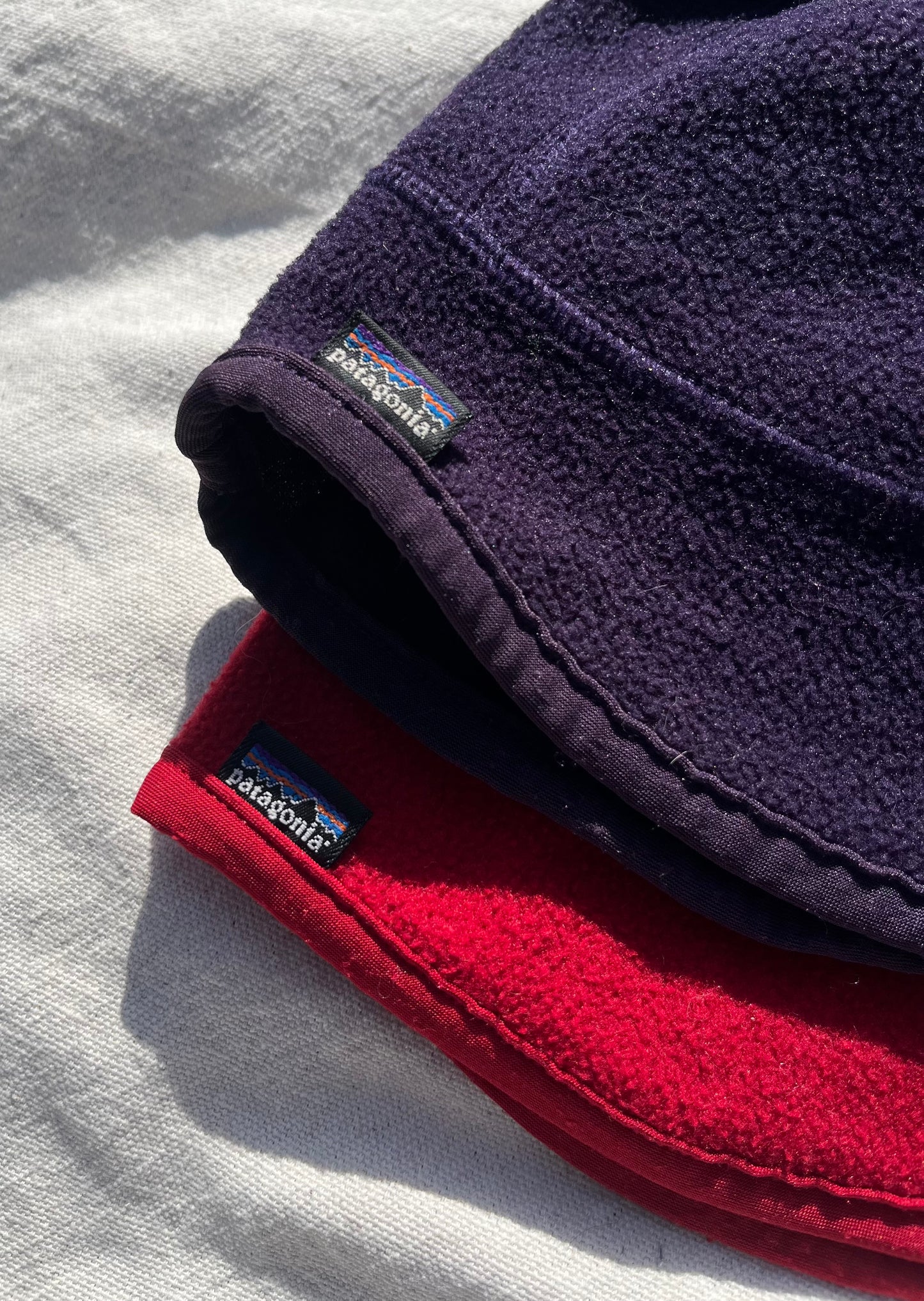 90s Patagonia Lightweight Fleece Beanies (x2) (Large)