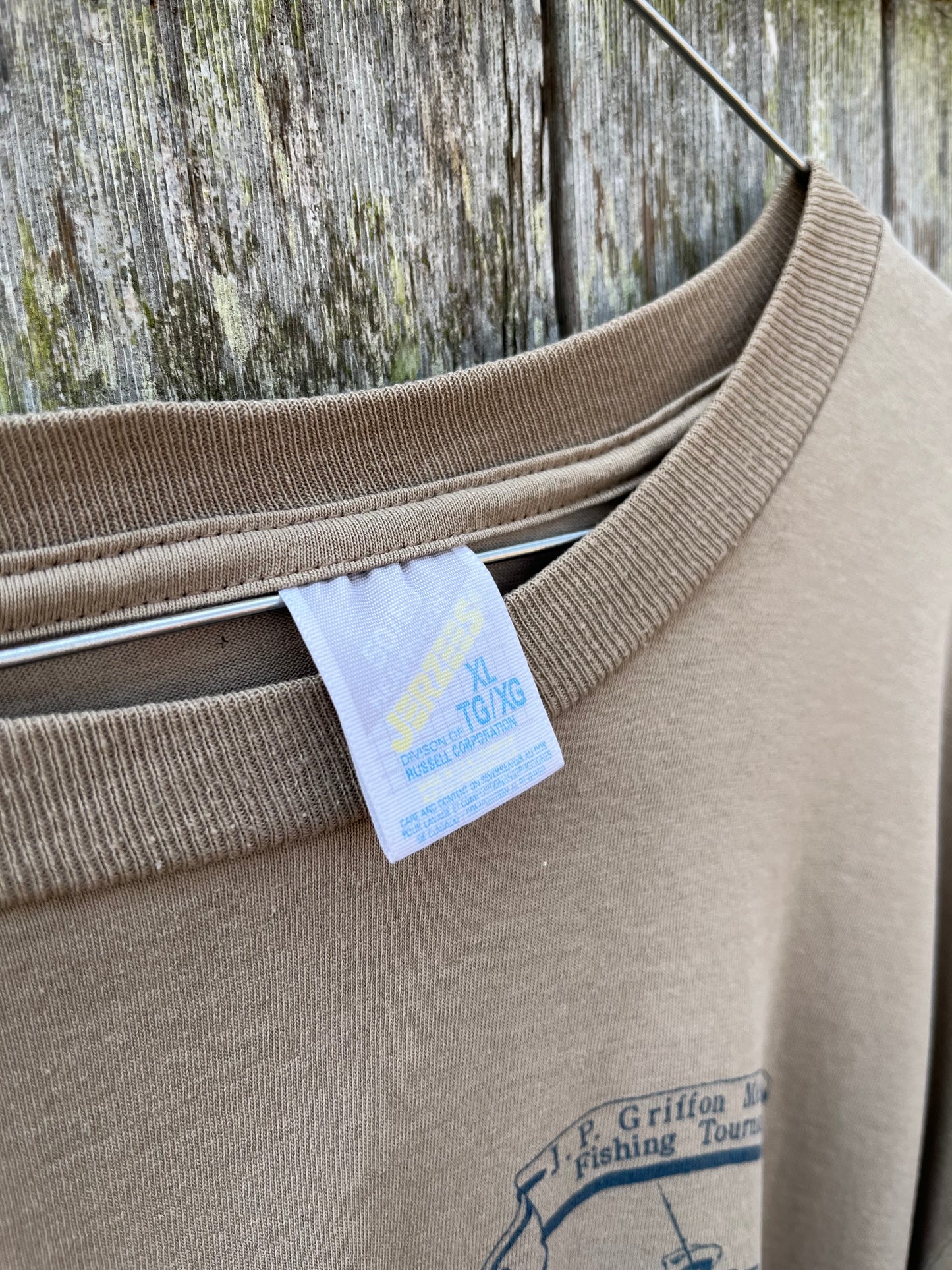 90s Texas J.P. Griffon Memorial Fishing Tournament Long Sleeve T-Shirt (XL)