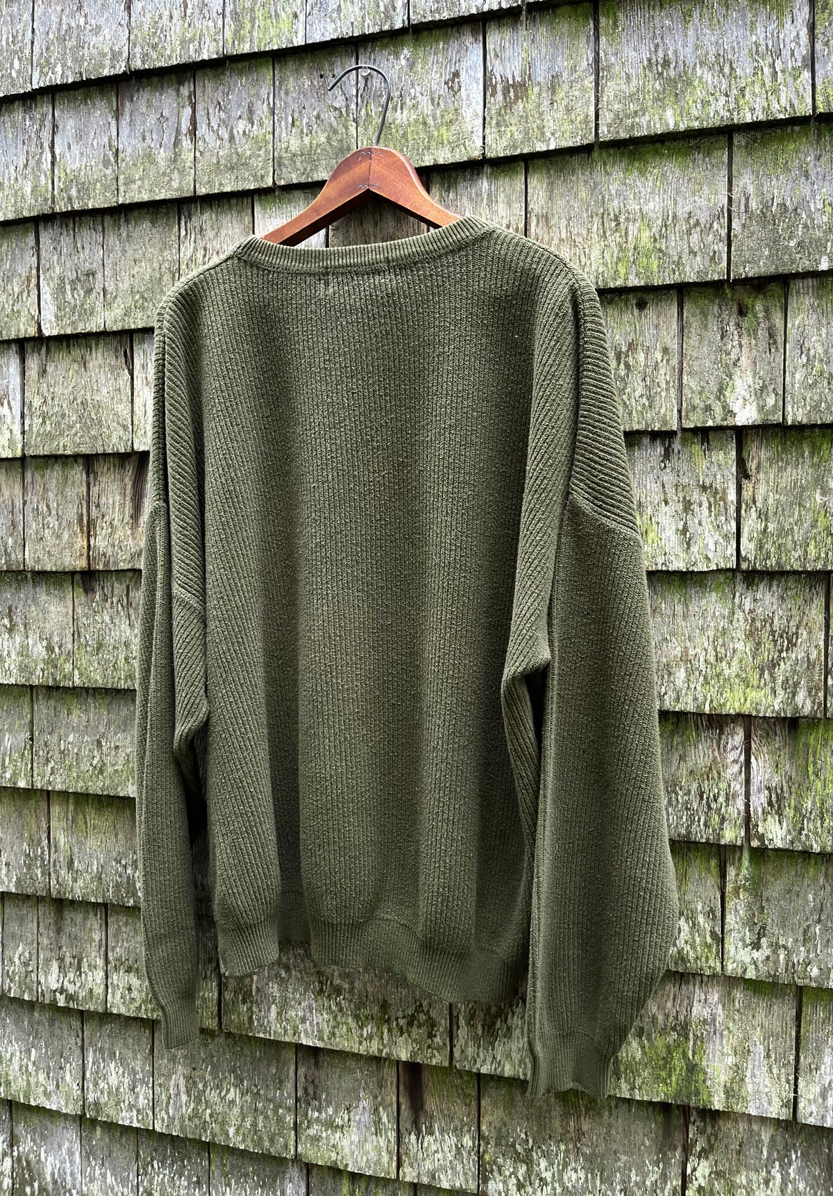 90s Eddie Bauer Ribbed Cotton Knit Sweater (L)