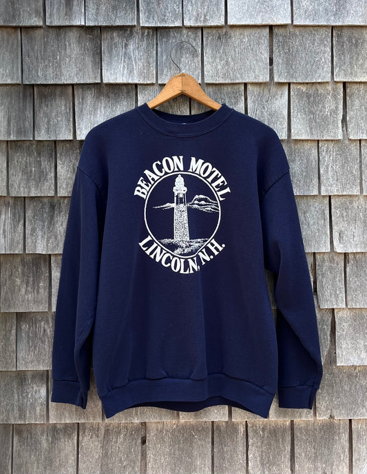 90s Beacon Motel Lincoln New Hampshire Crewneck Sweatshirt (L)