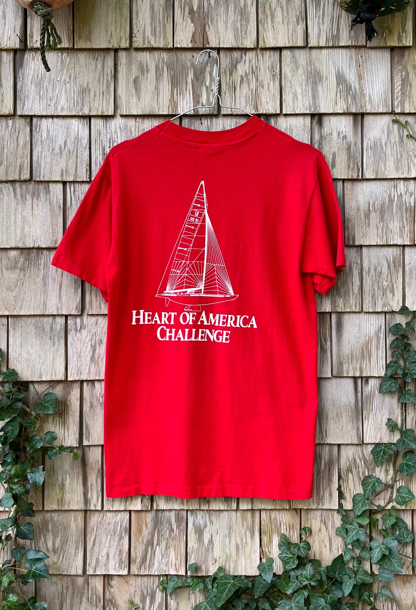 80s Heart of America Americas Cup Sailing T-Shirt (S)
