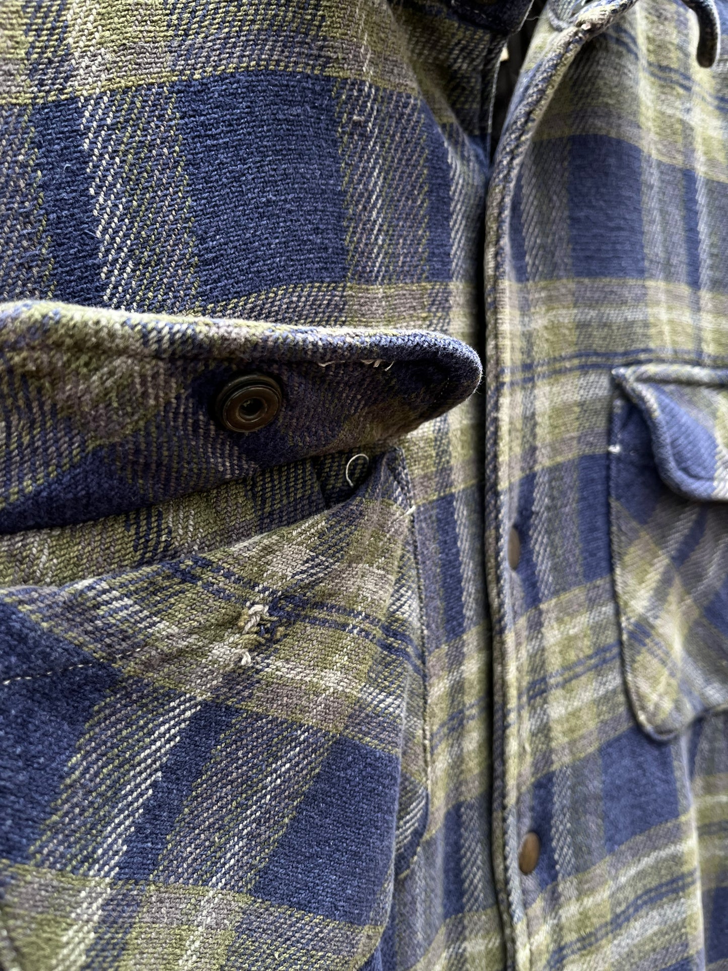 90s Stussy Insulated Flannel Shirt (XL)