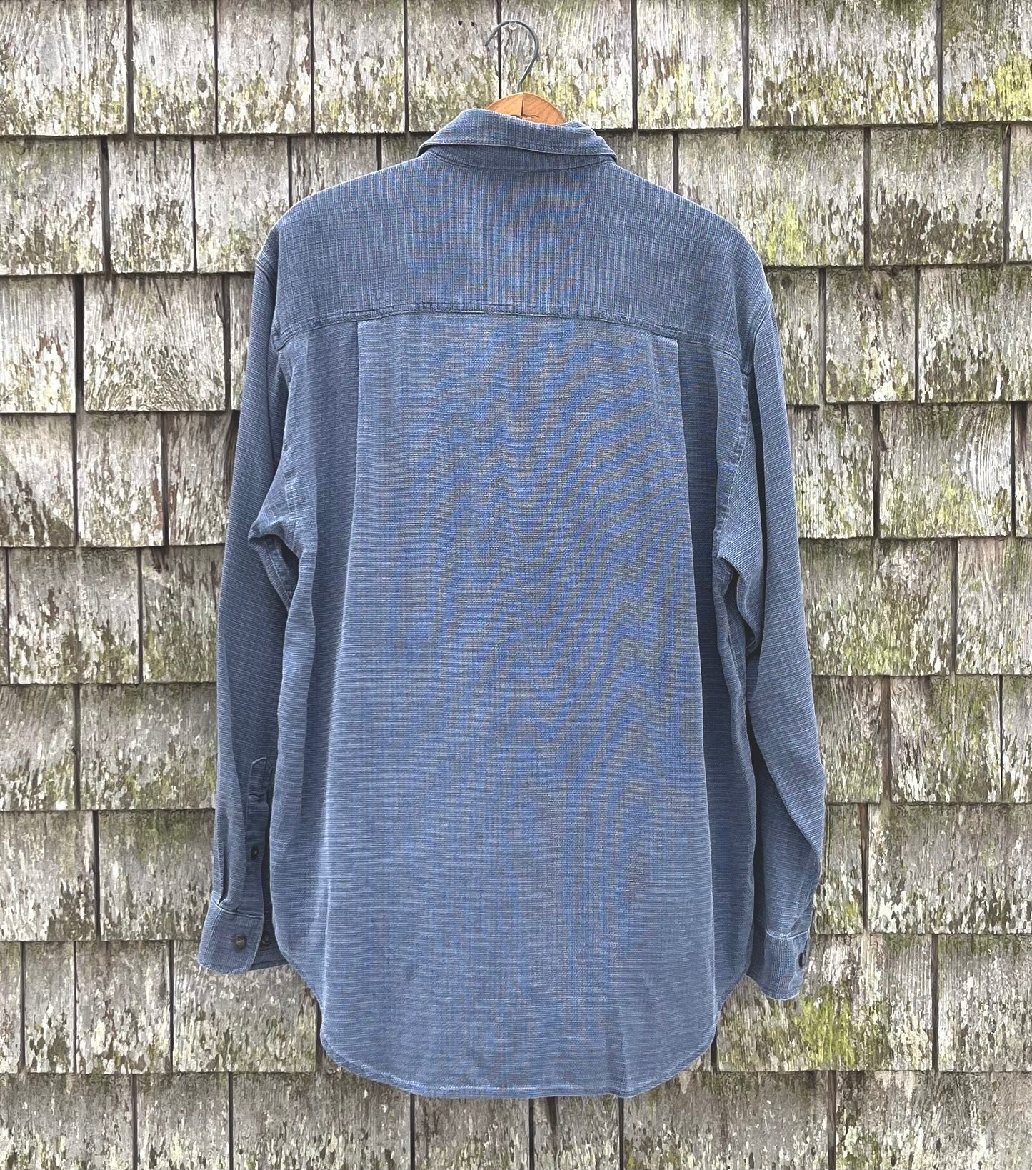 90s The Territory Ahead Open Weave Silk Button Front Shirt (L)