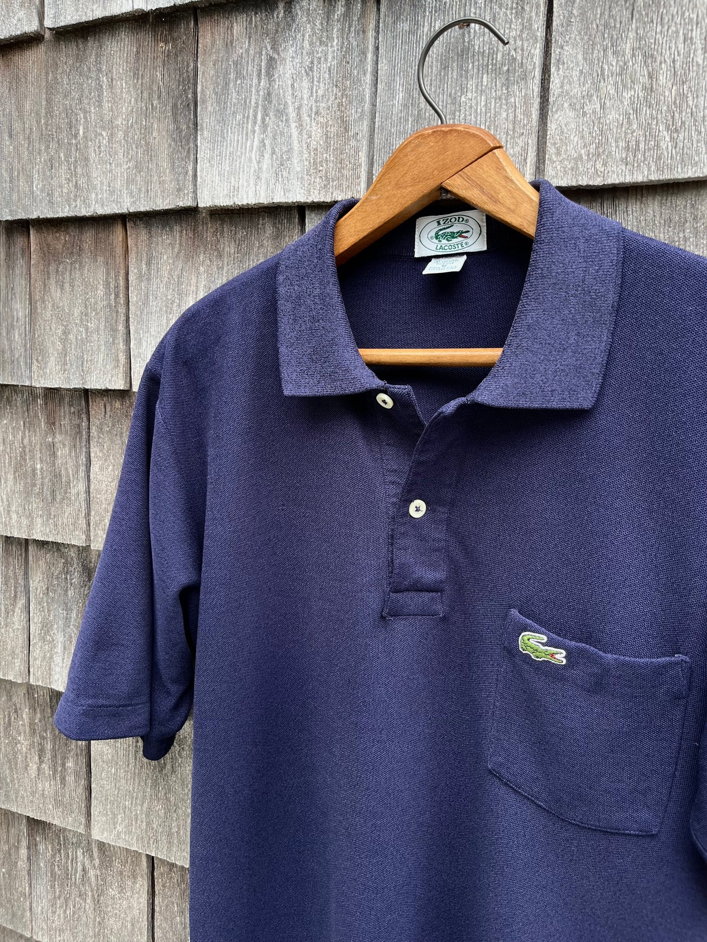 80s Izod Lacoste Pocket Polo Shirt (M)