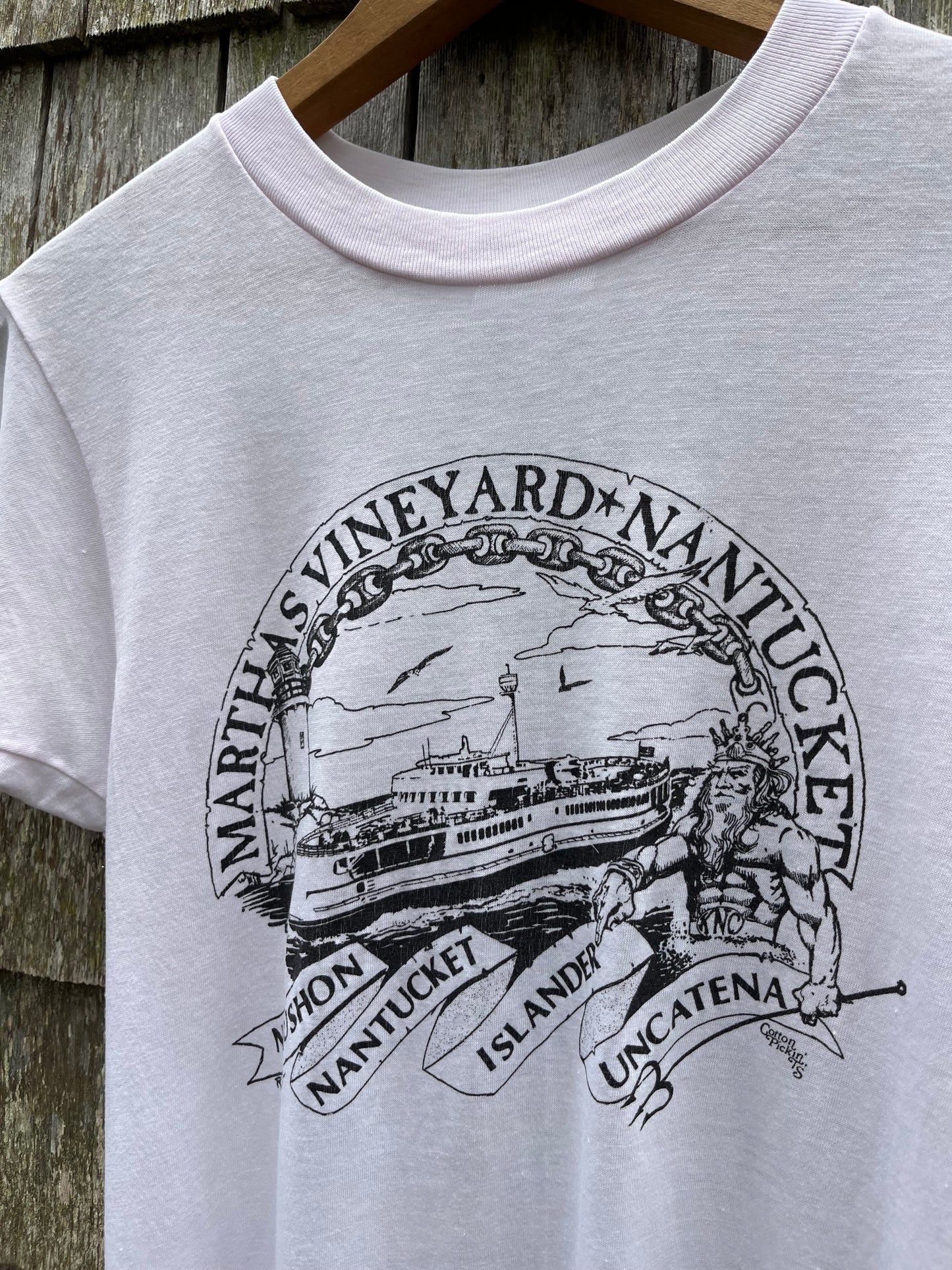 80s Nantucket Martha’s Vineyard Steamship Authority T-Shirt (XS)