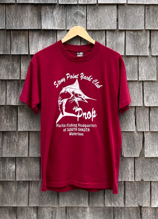 90s Stony Point Yacht Club South Dakota Marlin Fishing T-Shirt (L)
