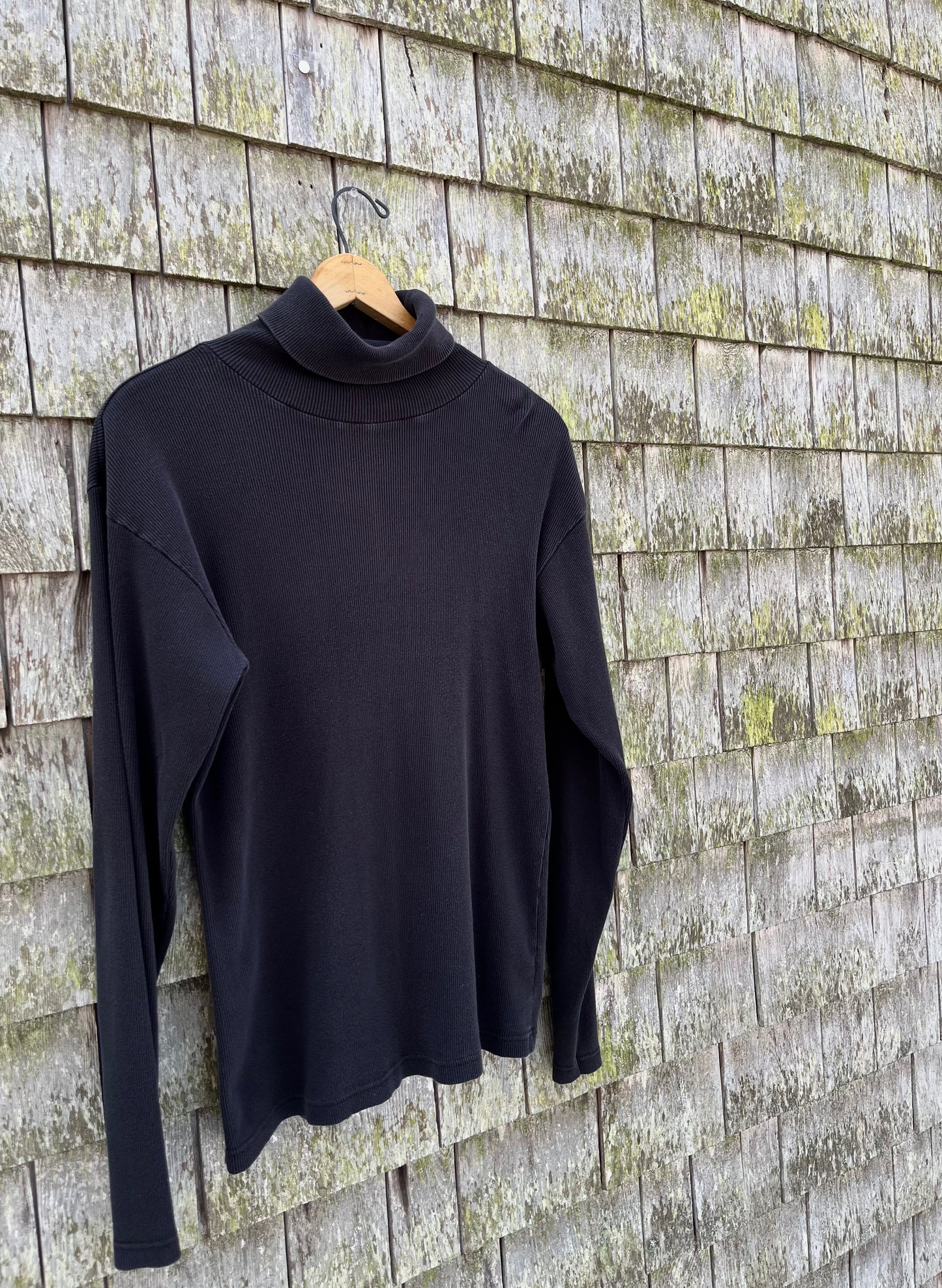 90s Polo Ralph Lauren Ribbed Cotton Turtleneck (L)