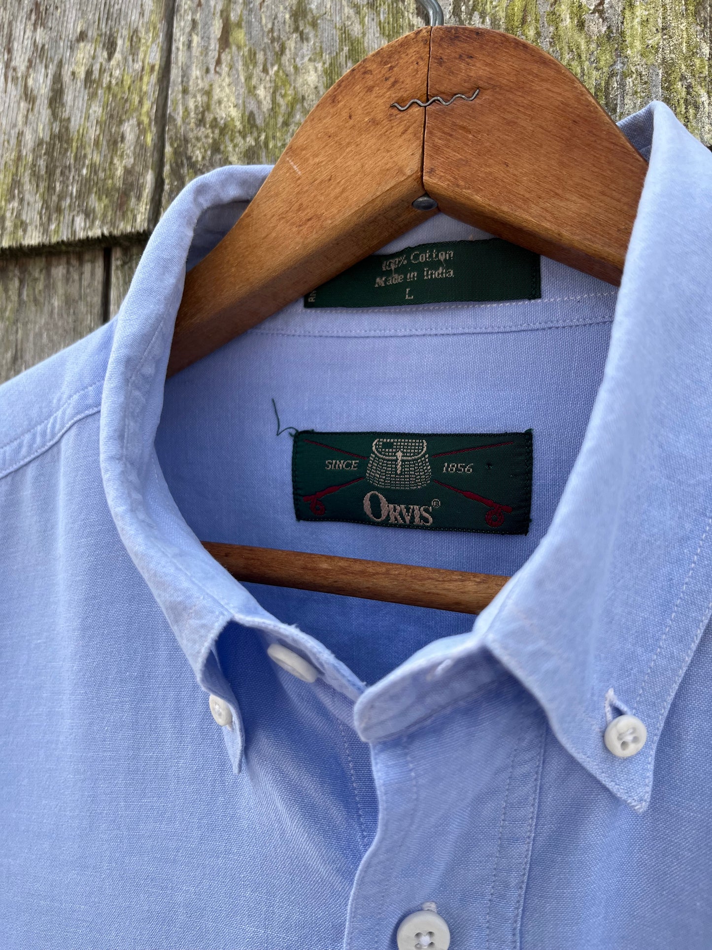 90s Orvis Lightweight Cotton Button Down Guide Shirt (L/XL)
