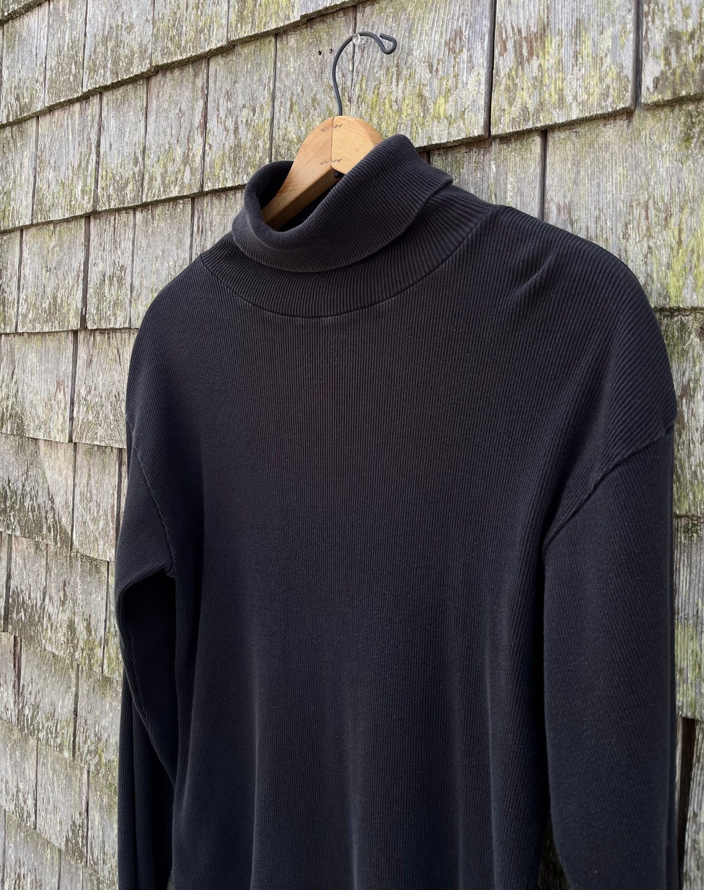 90s Polo Ralph Lauren Ribbed Cotton Turtleneck (L)