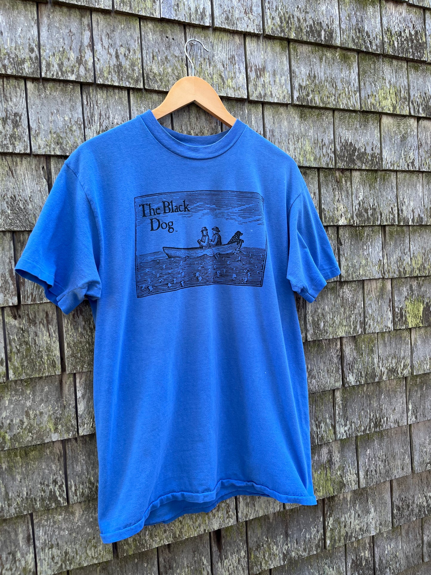 90s The Black Dog Martha’s Vineyard Ferryman Logo T-Shirt (L)
