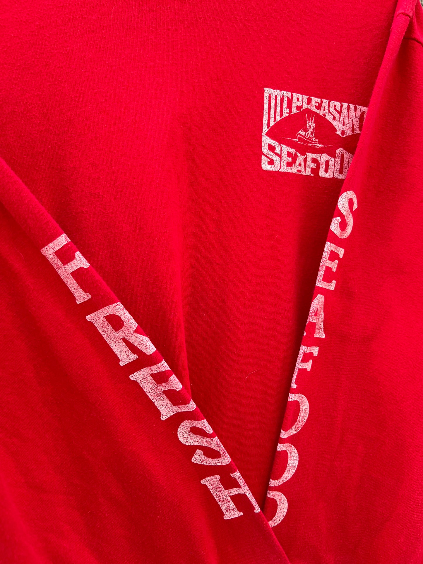 90s Mt. Pleasant Seafood South Carolina Long Sleeve T-Shirt (M)