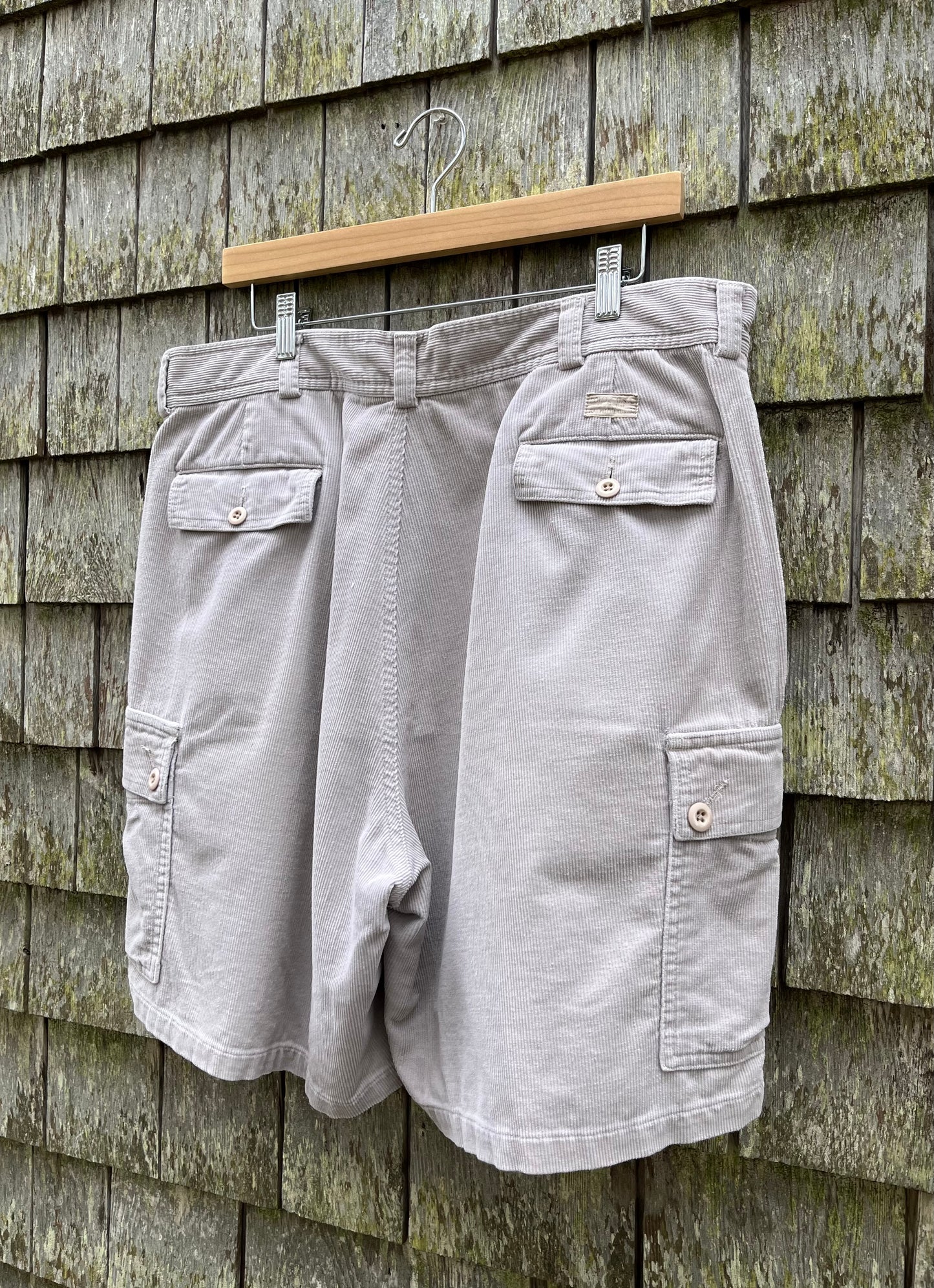 90s Polo Ralph Lauren Pin Wale Corduroy Cargo Shorts (36/6”)
