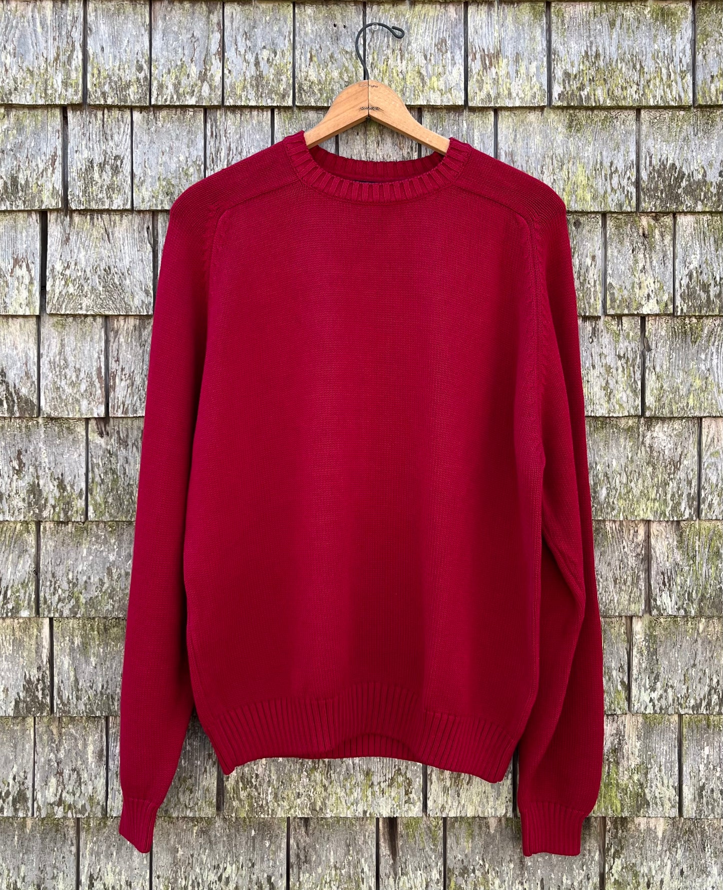 90s Lands’ End ‘Drifter’ Crewneck Cotton Knit Sweater (L/XL)