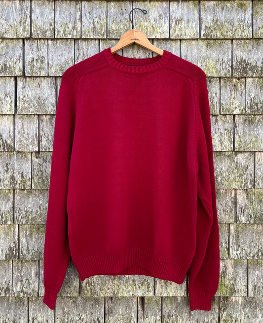 90s Lands’ End ‘Drifter’ Crewneck Cotton Knit Sweater (L/XL)
