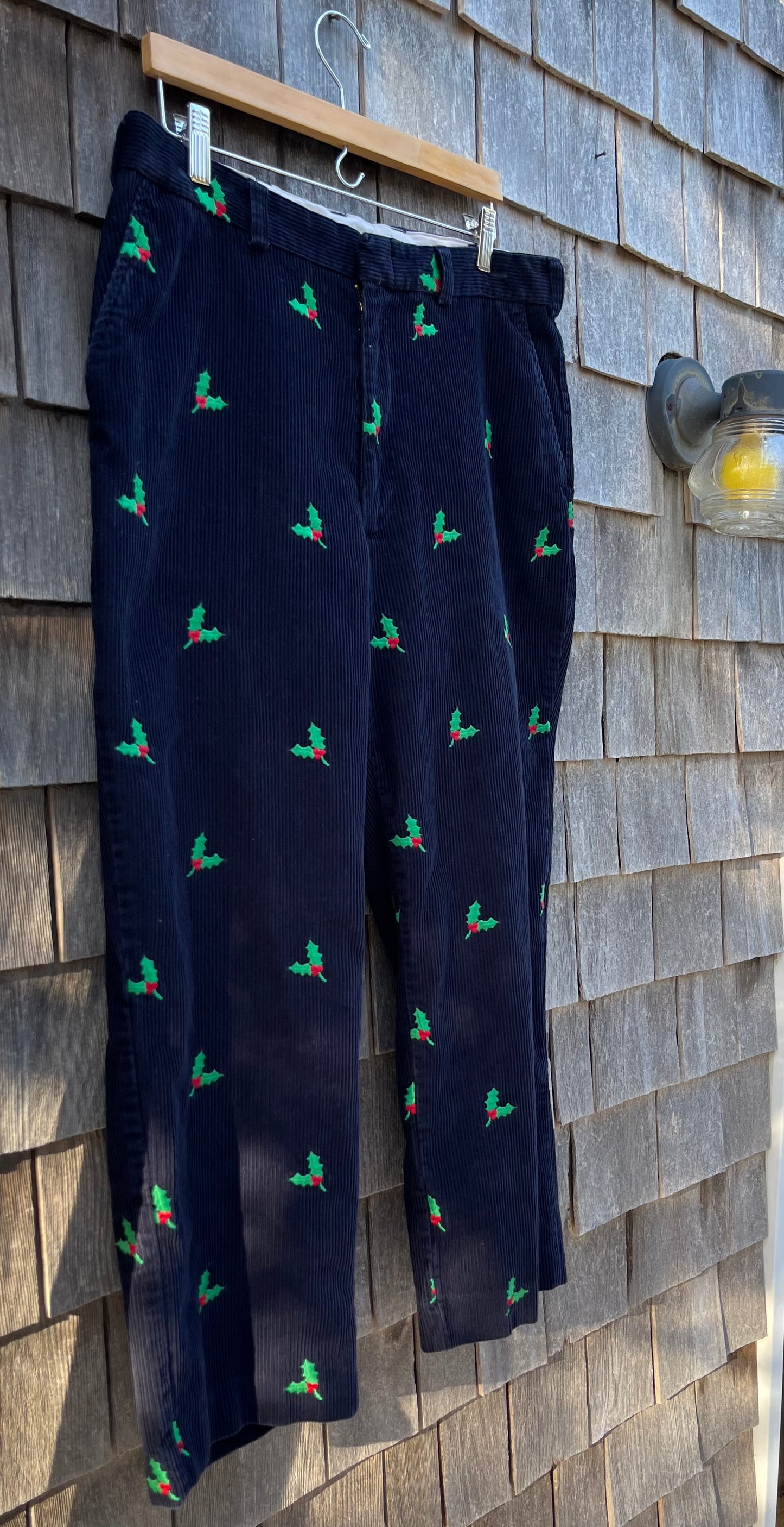 90s Orvis Christmas Holly Corduroy Pants (38/29)