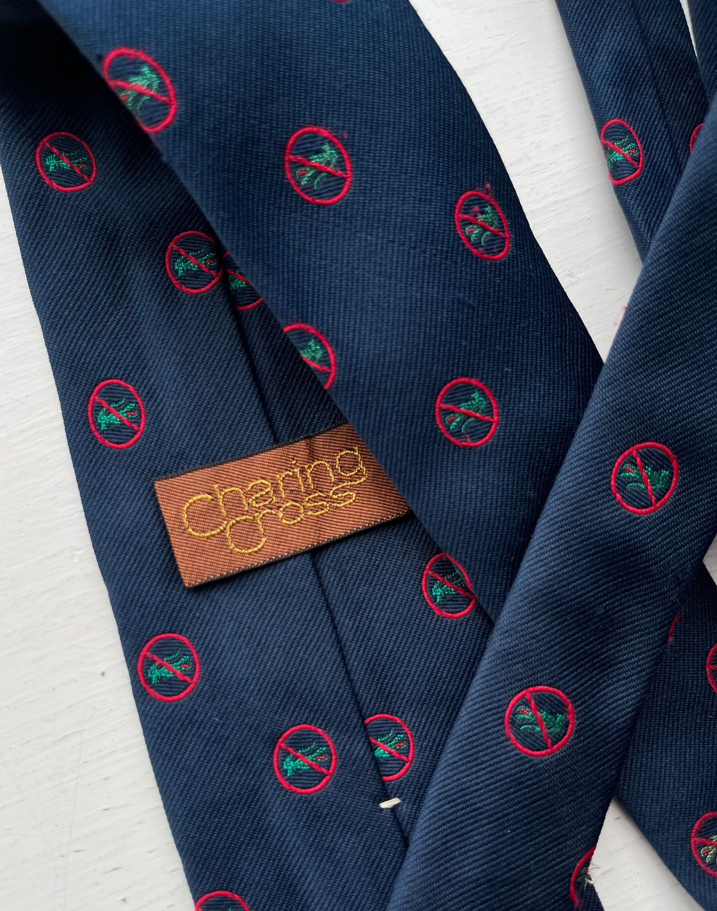 80s Charing Cross Anti Lacoste Emblematic Tie